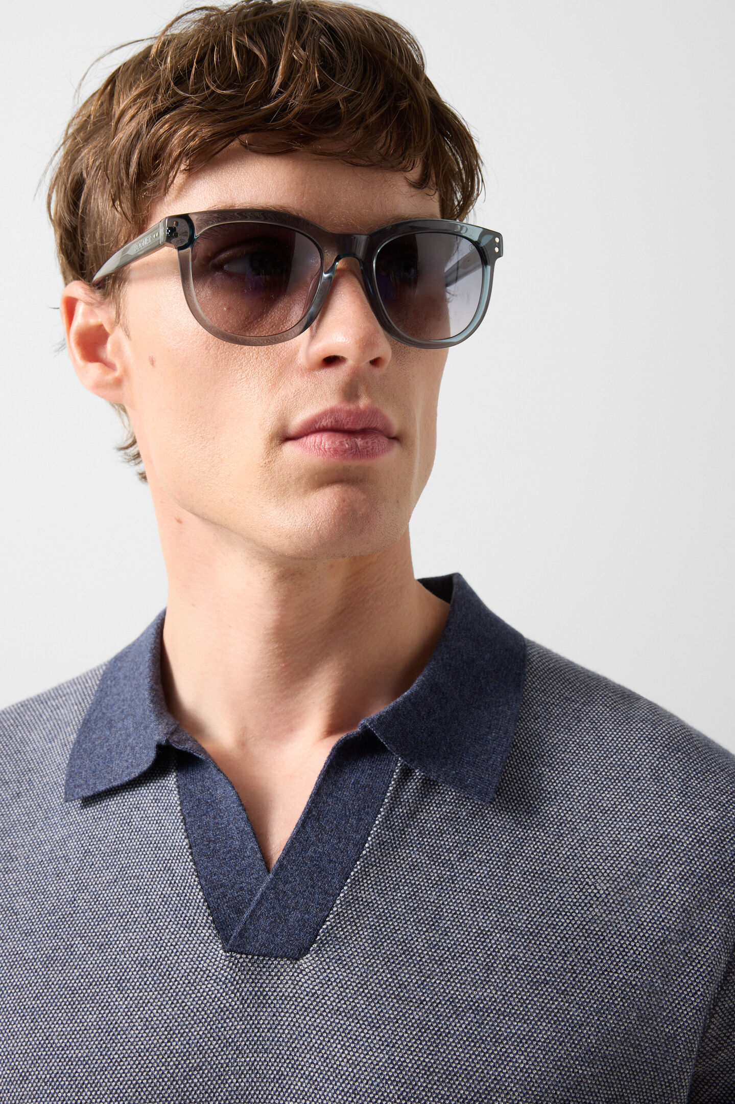 Polo en tricot Lyon Bleu marine