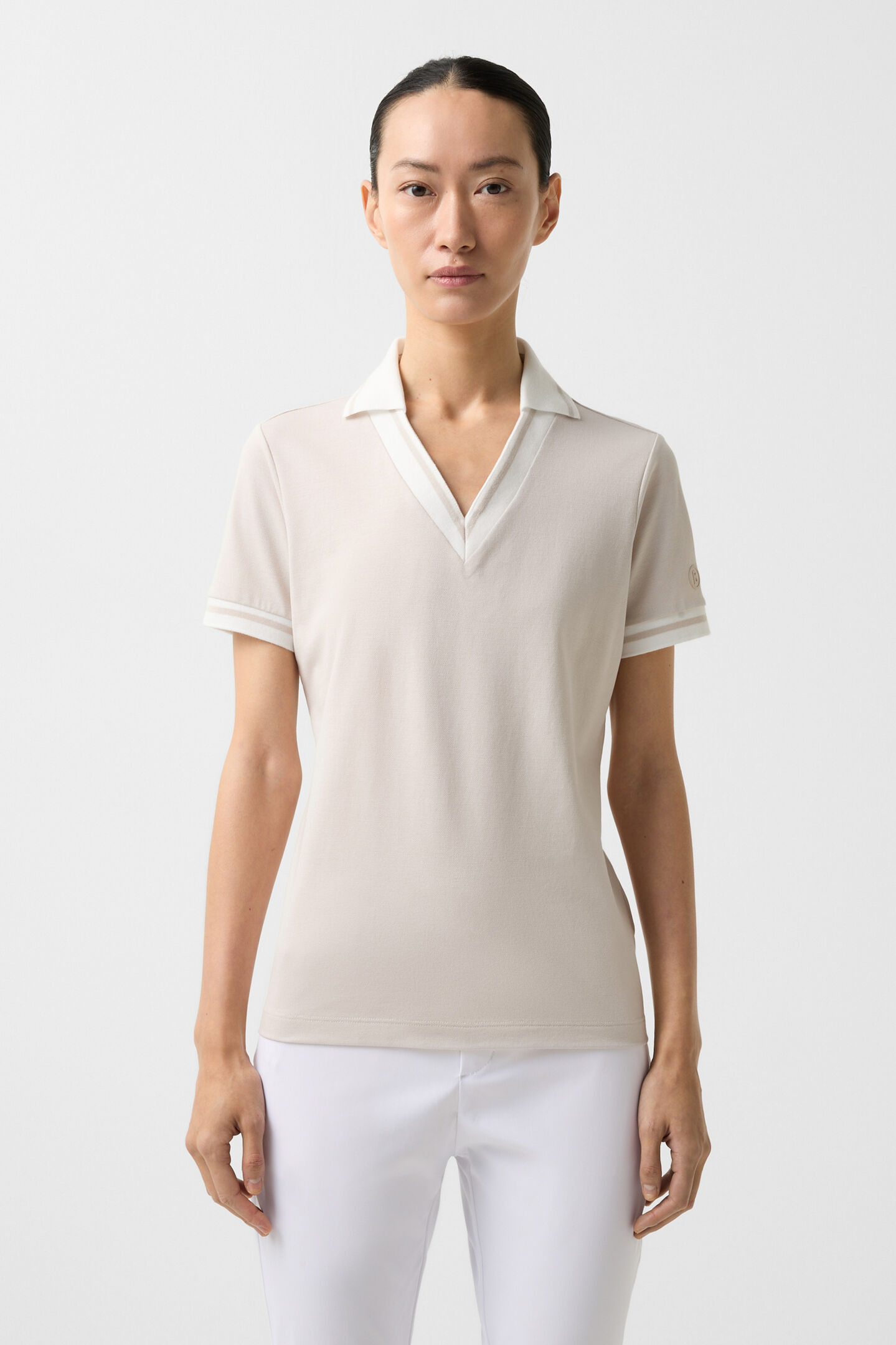 Lydia functional short-sleeved top Sand