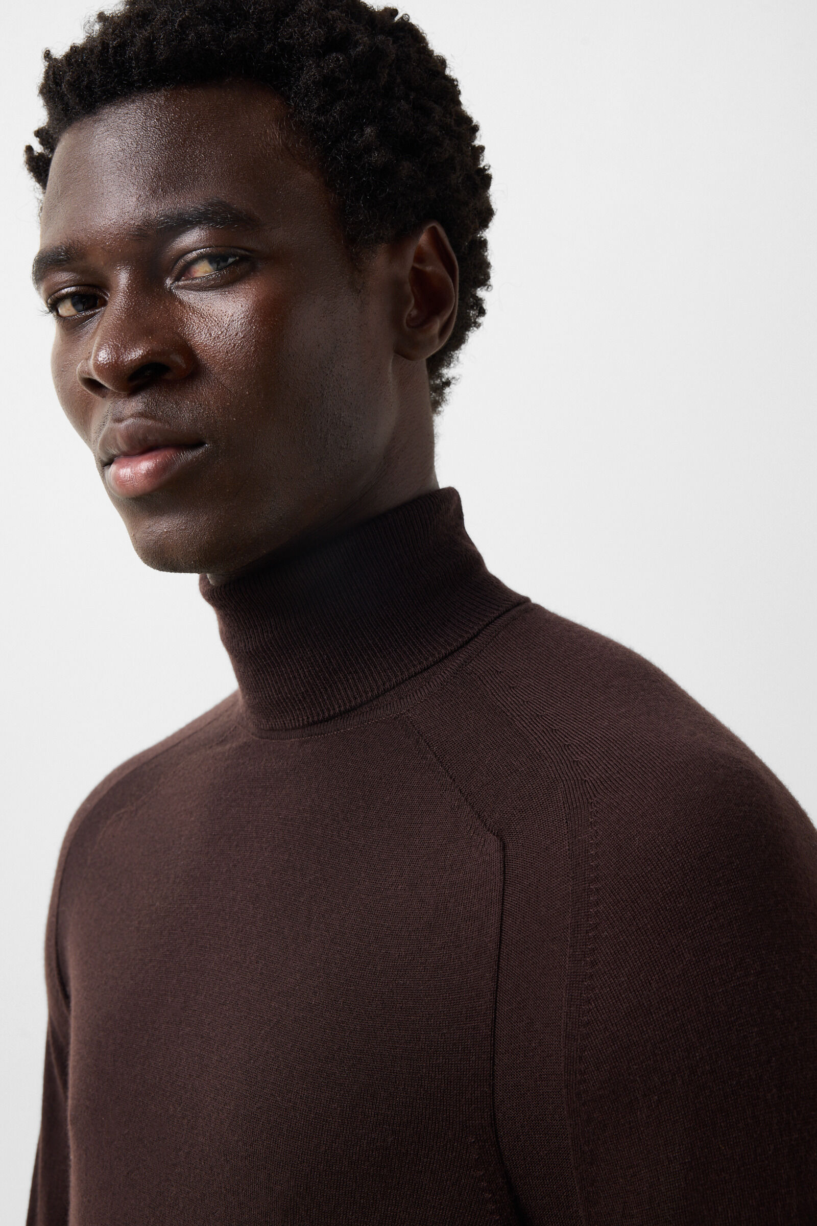 Gordon pure new wool cashmere jumper Coffee
