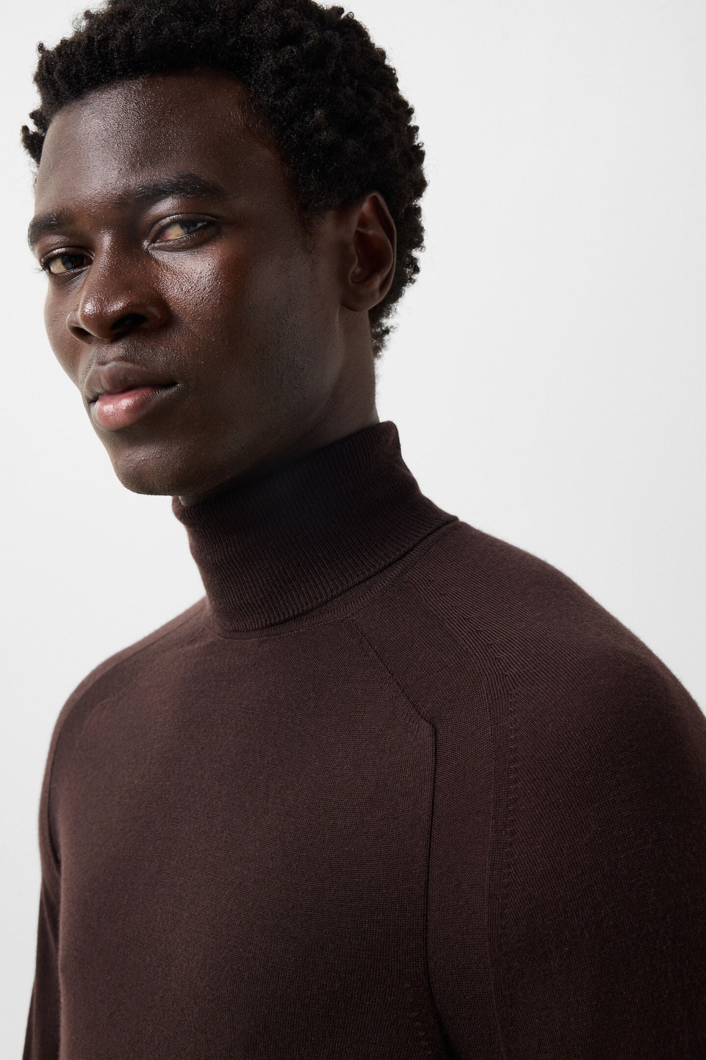 Gordon pure new wool cashmere jumper Coffee