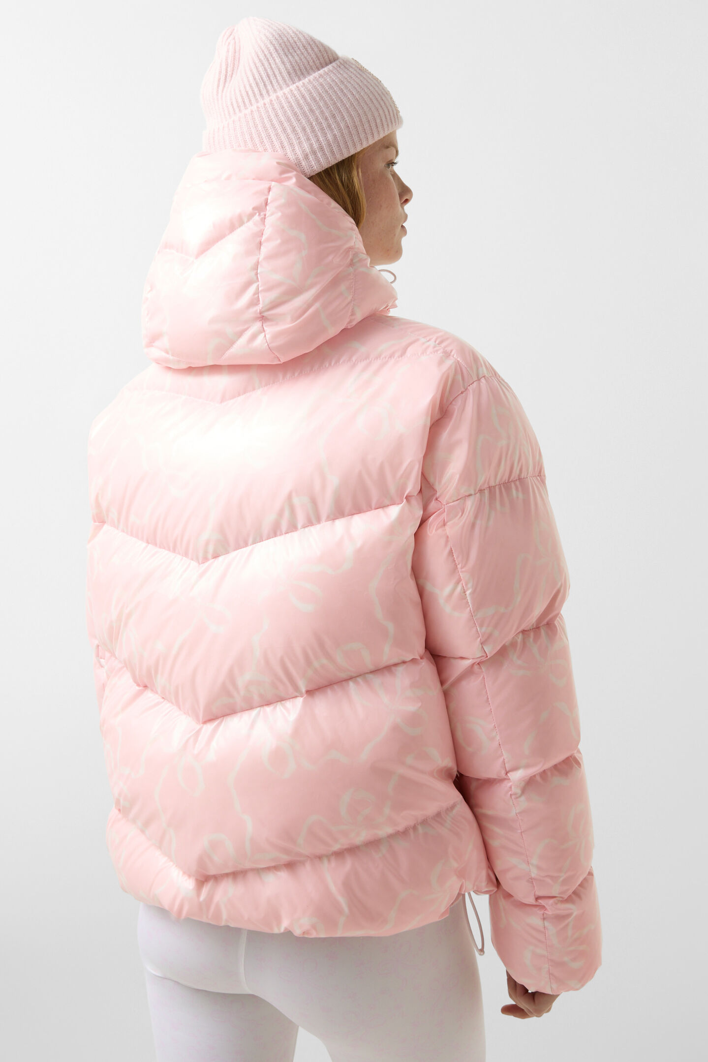 Vally down jacket Pink/Off-White