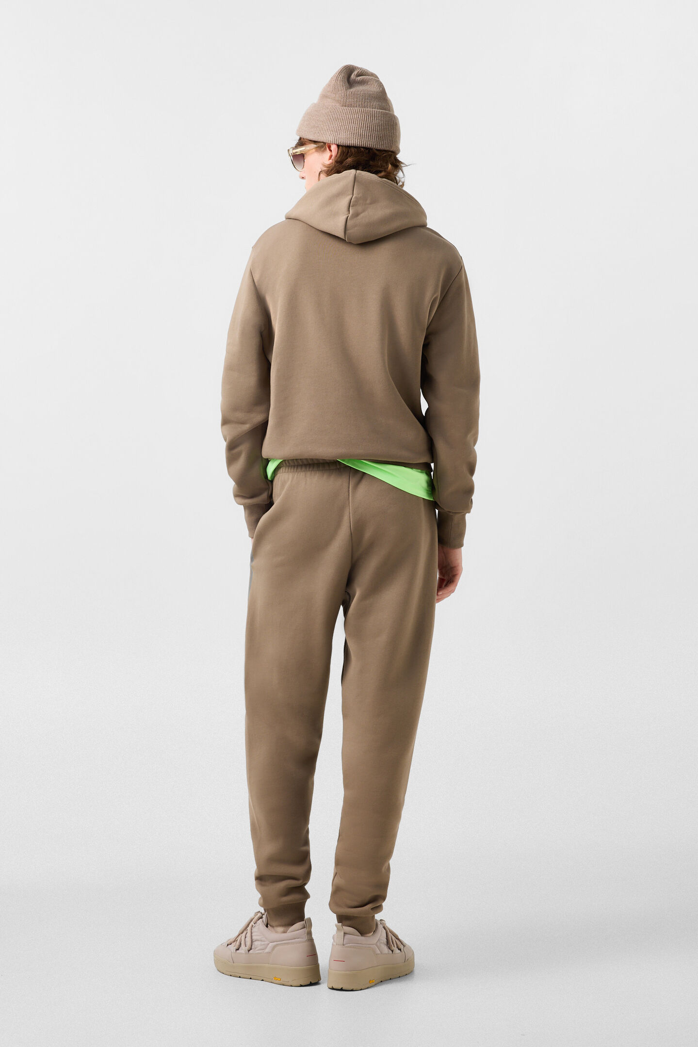 Baumwoll-Sweatpants Fadi Taupe