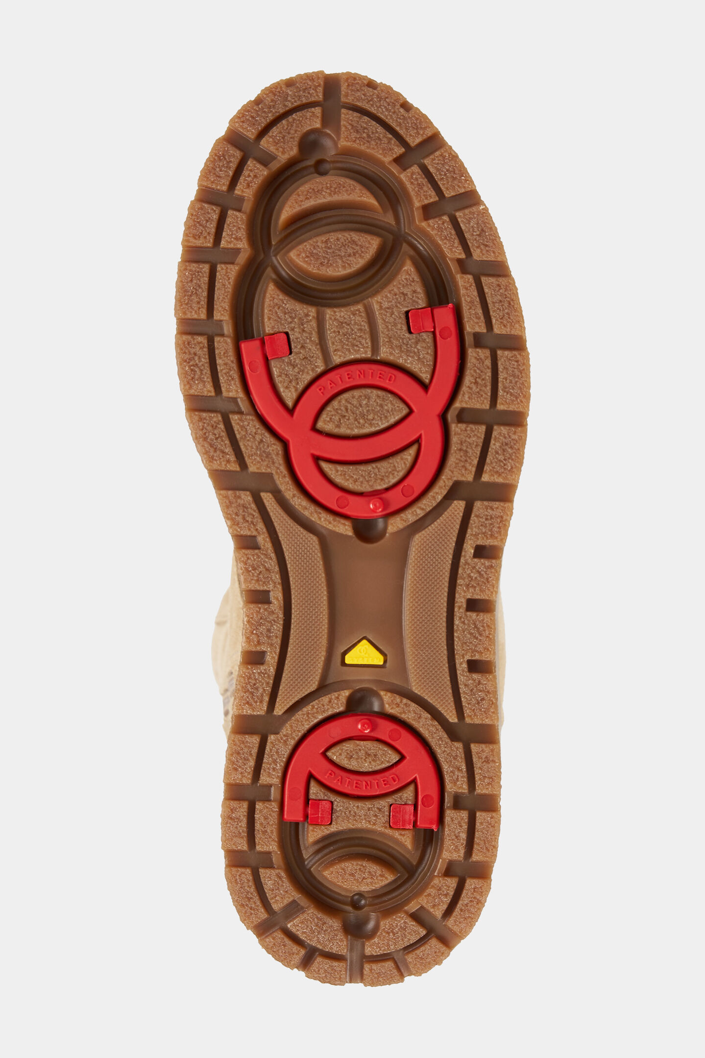 Calgary lace-up boots with spikes Camel