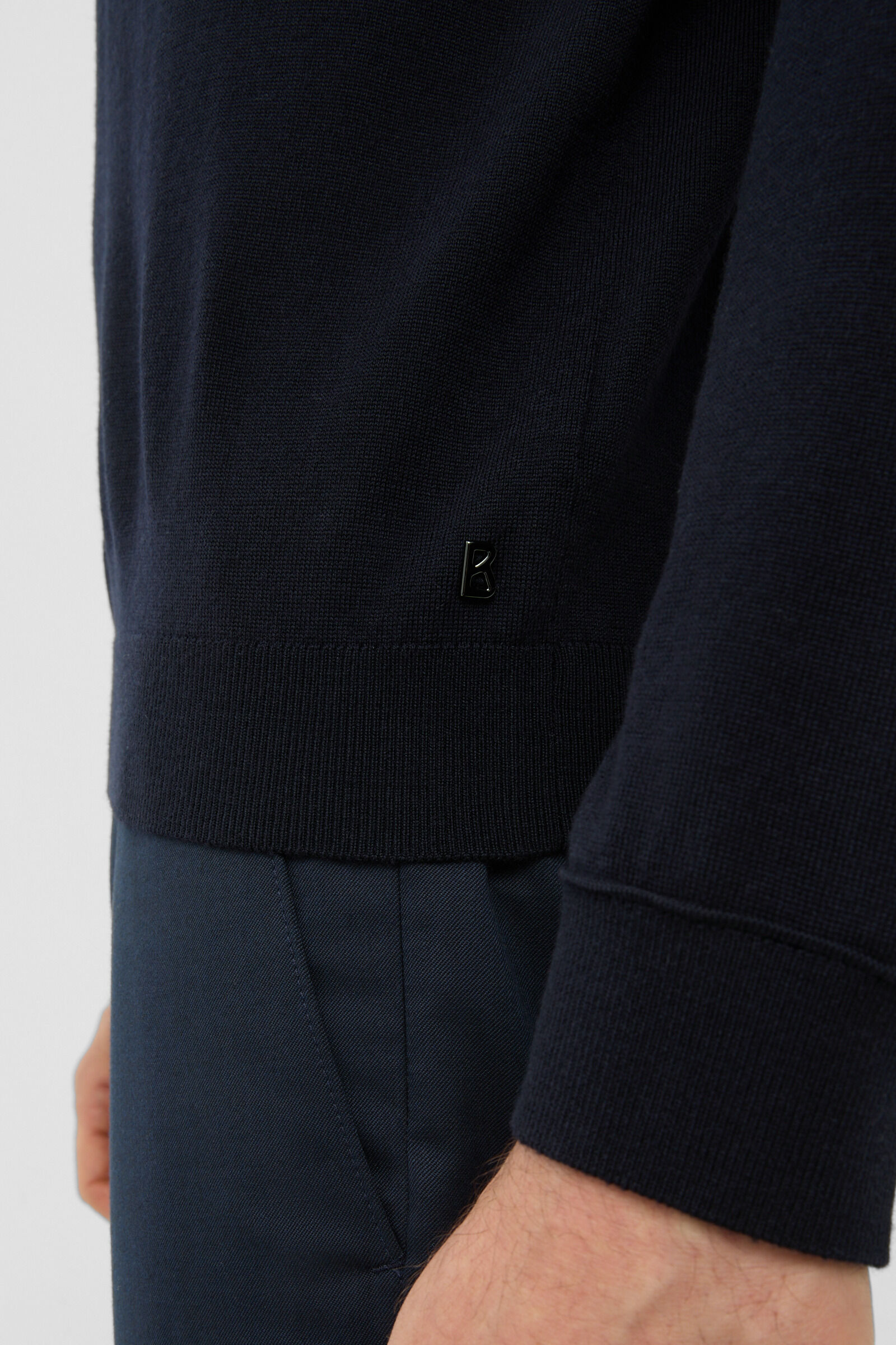 Gordon turtleneck jumper Navy blue