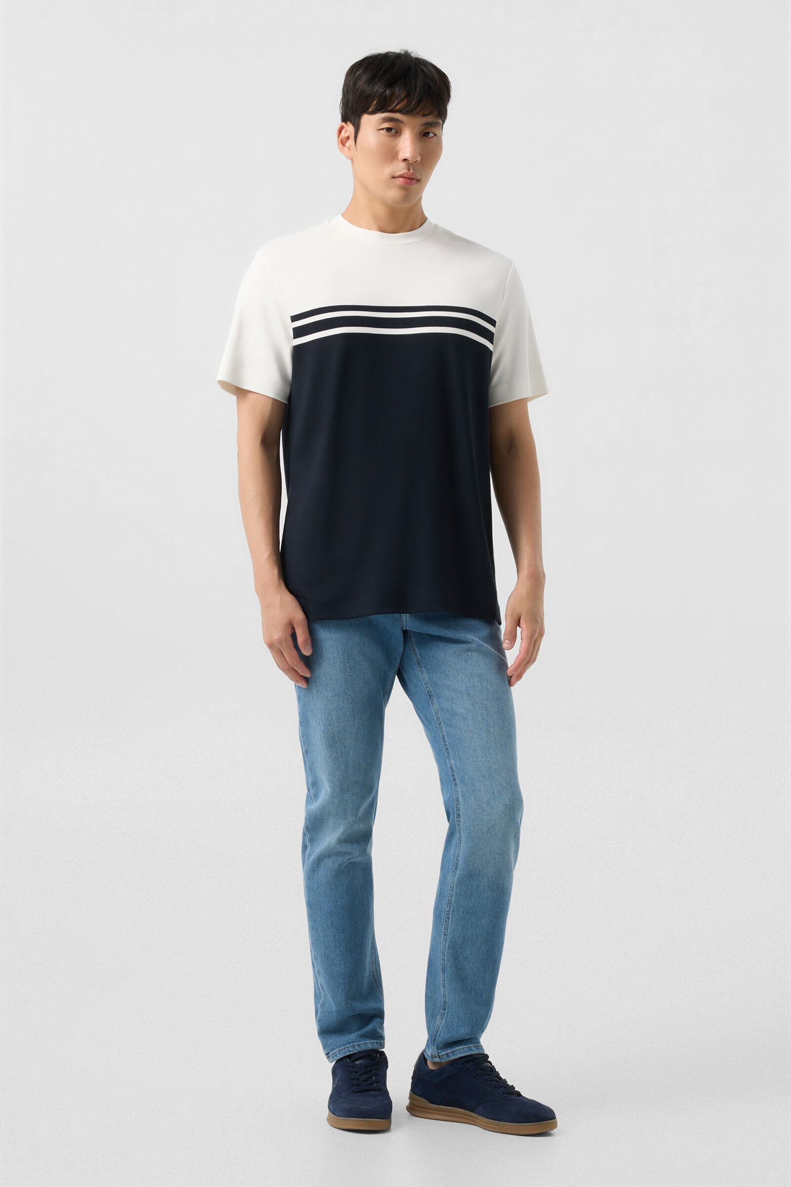 T-shirt Pete Black/cream