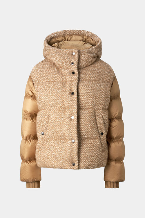 Cathy Boucl&eacute; Down Jacket Camel