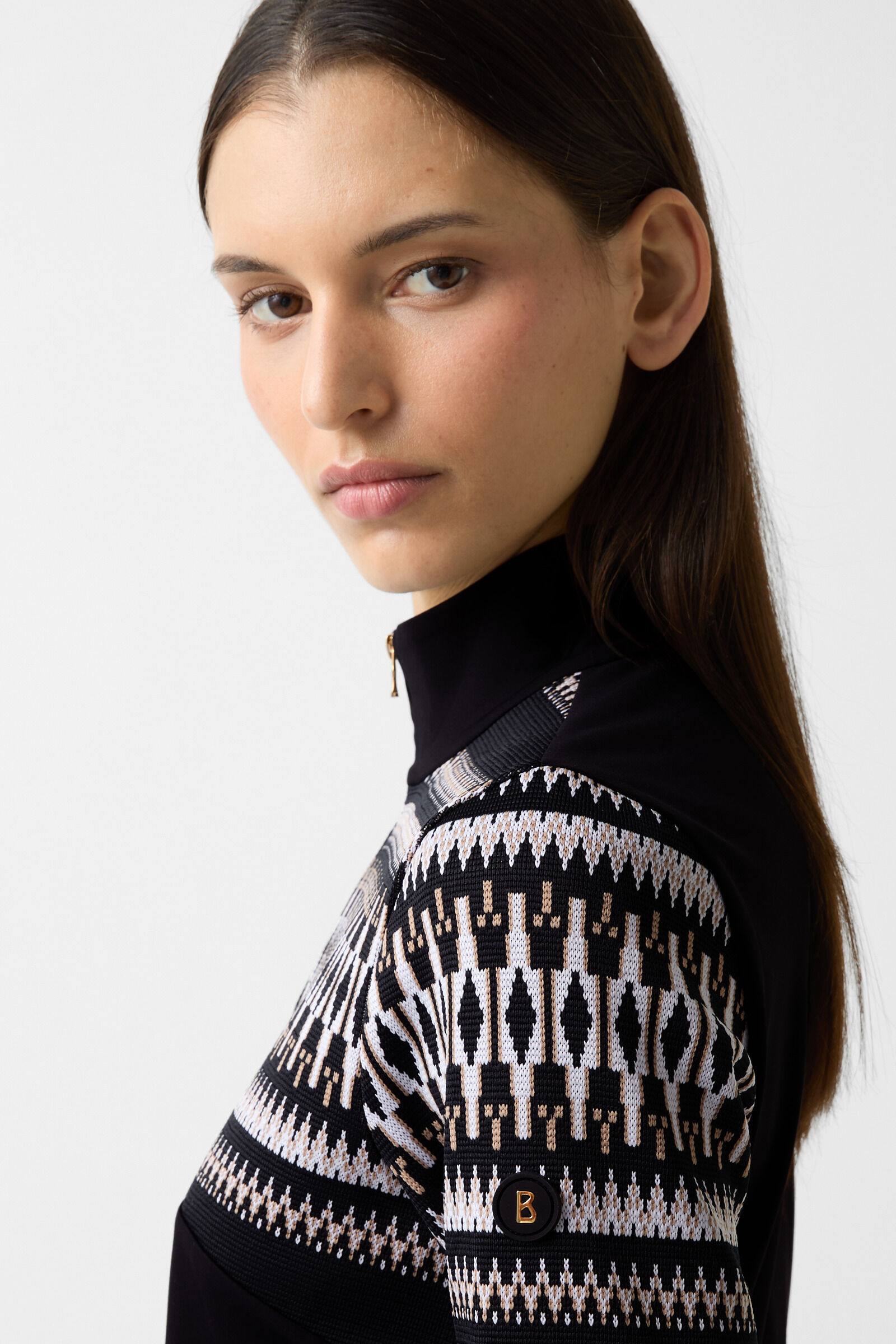 Jacquard first layer Jelissa Black/white