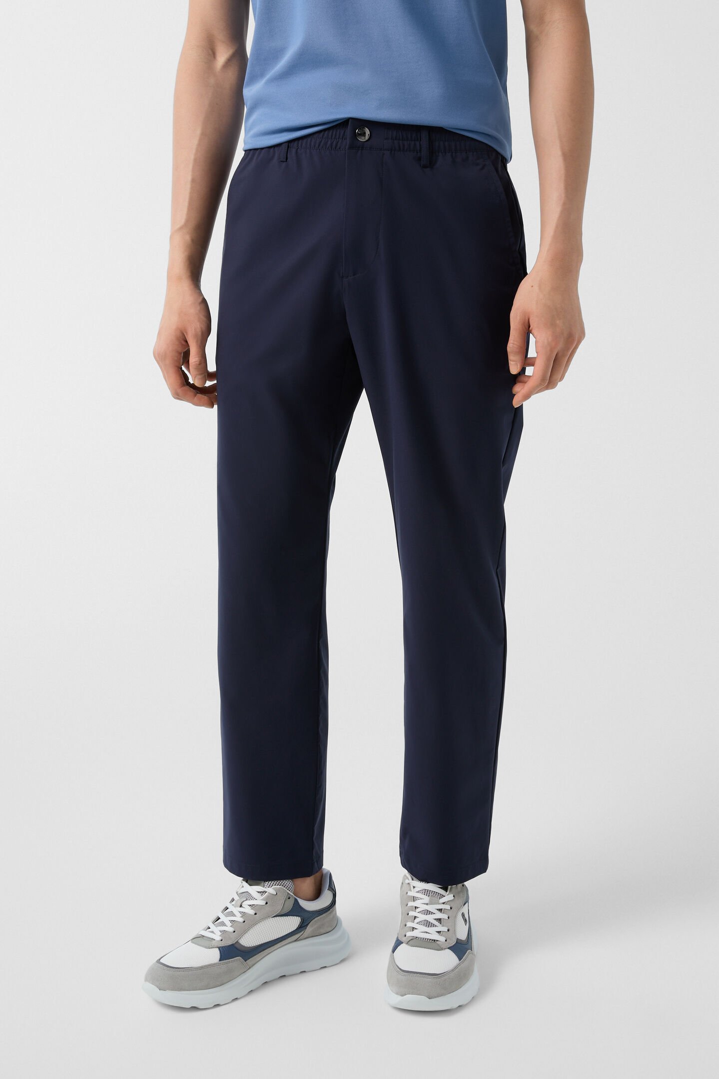 Marcus stretch broek Marineblauw