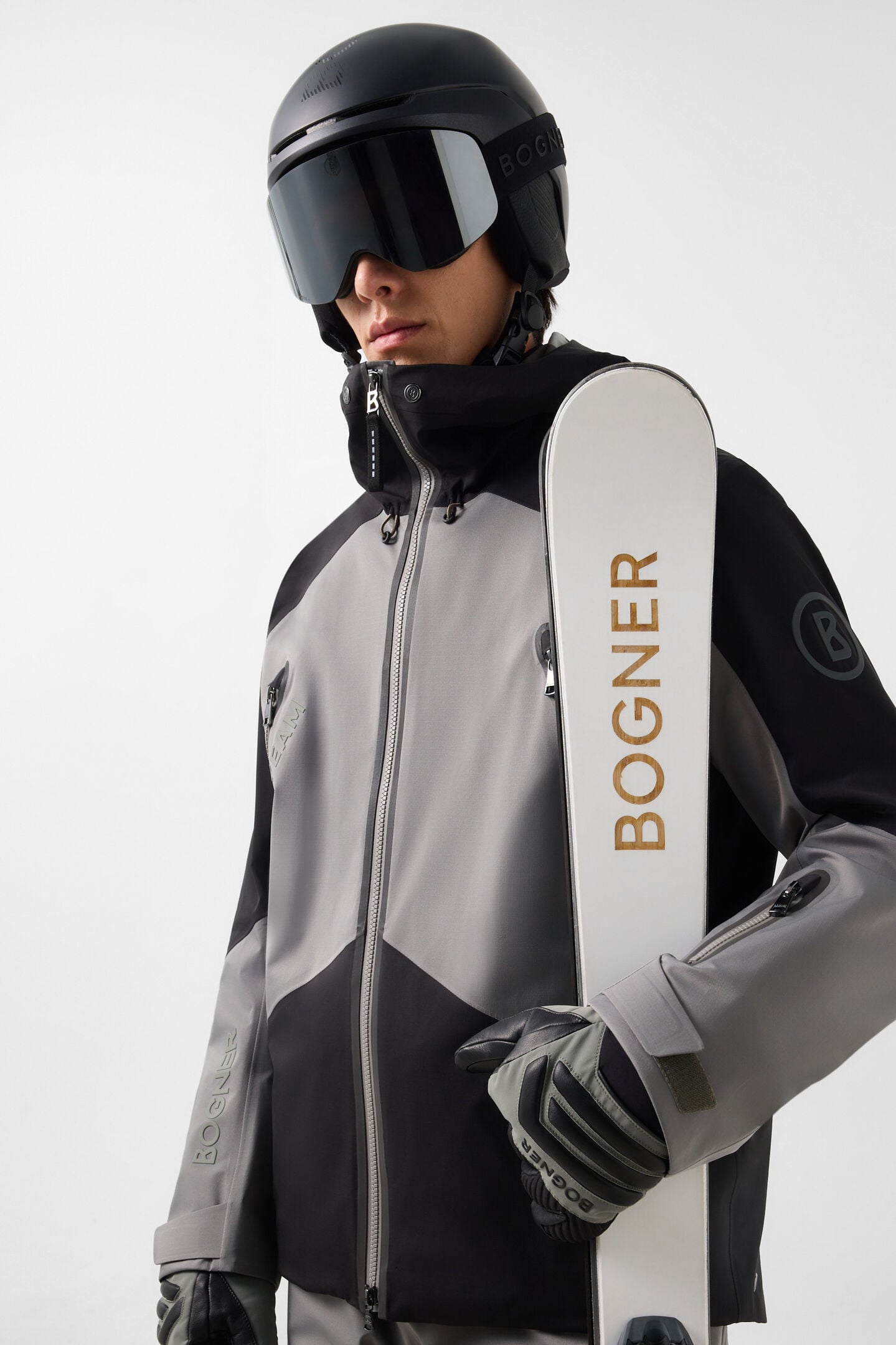 Jasper ski jacket Sage Grey/Black