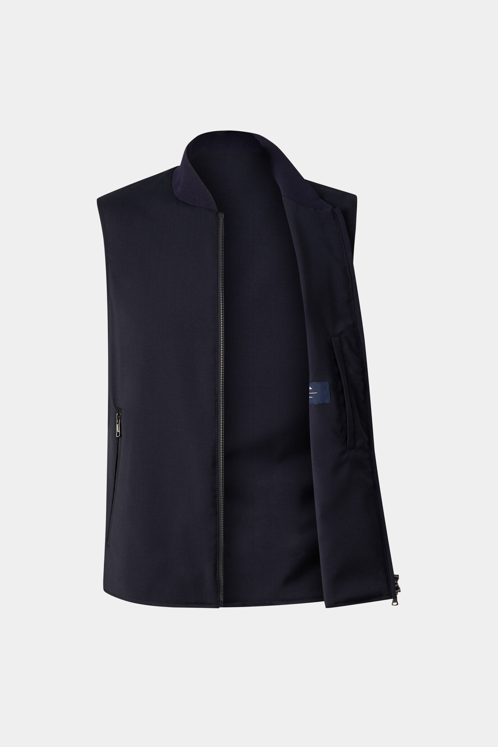 Schurwoll-Weste Jeff Dunkelblau