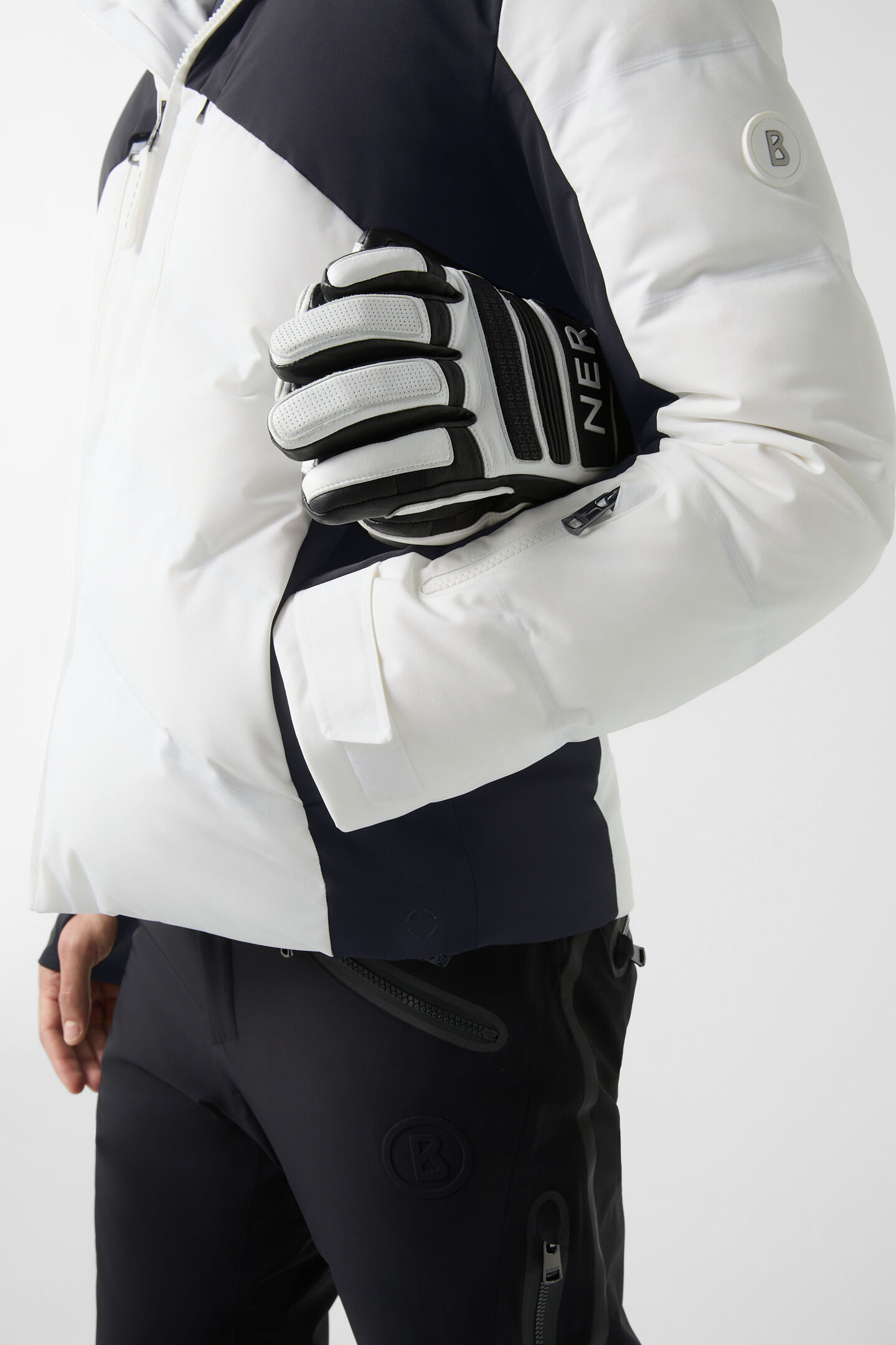 Jervis ski jacket White/black
