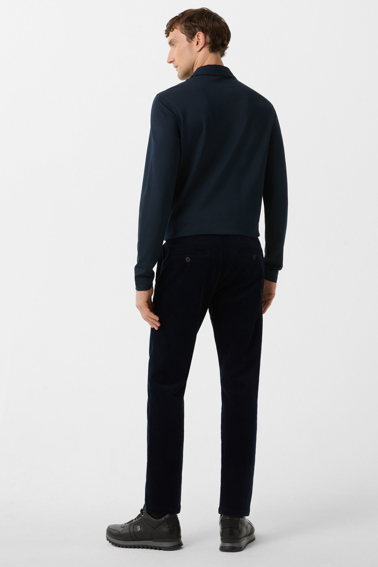 Riley Casual corduroy trousers Navy blue