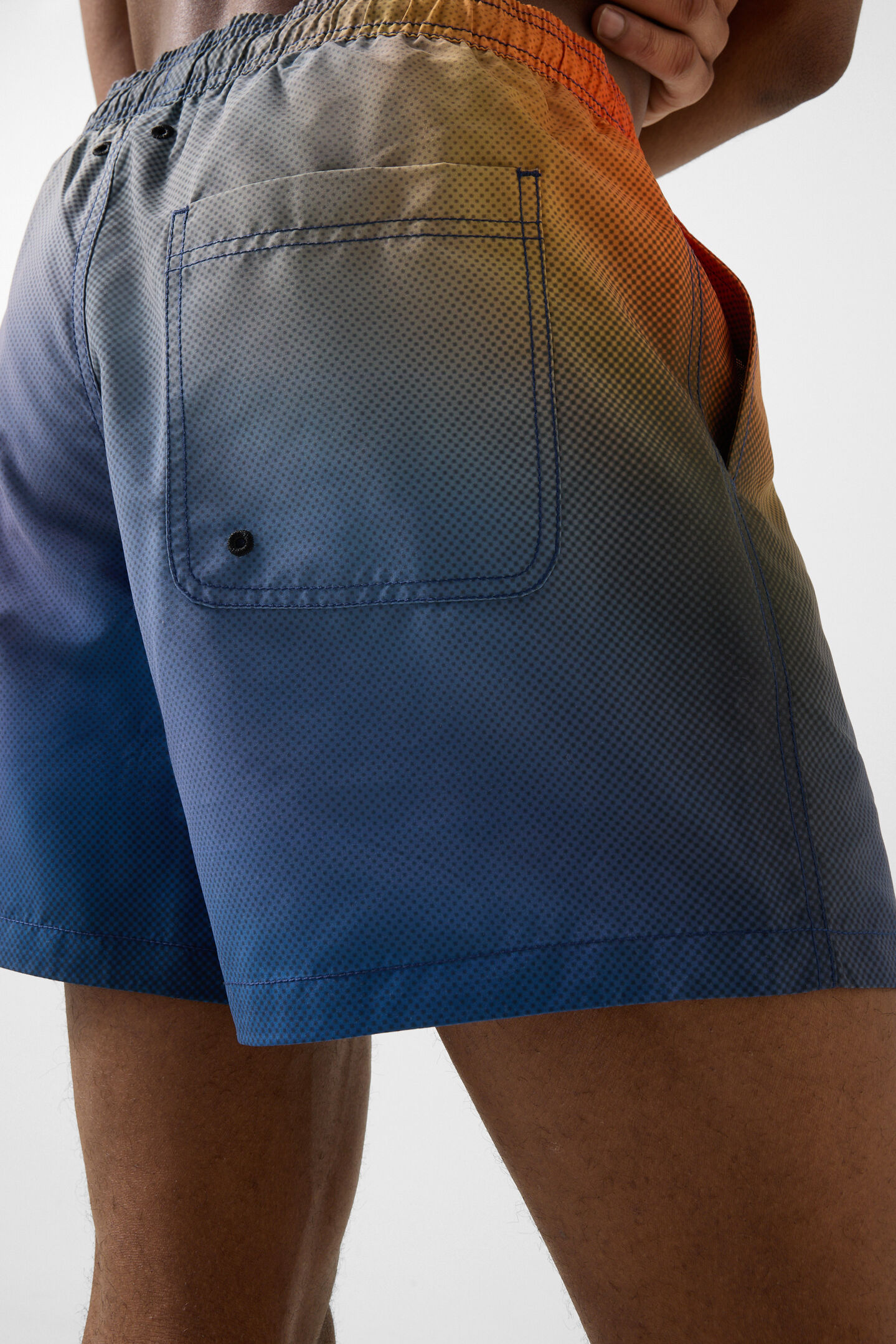 Laron swim trunks Blue/red/orange