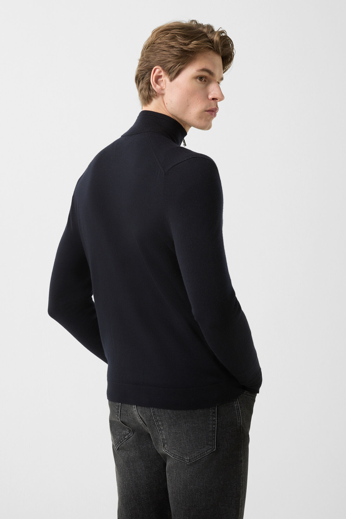 Knit jacket Oscar Navy blue