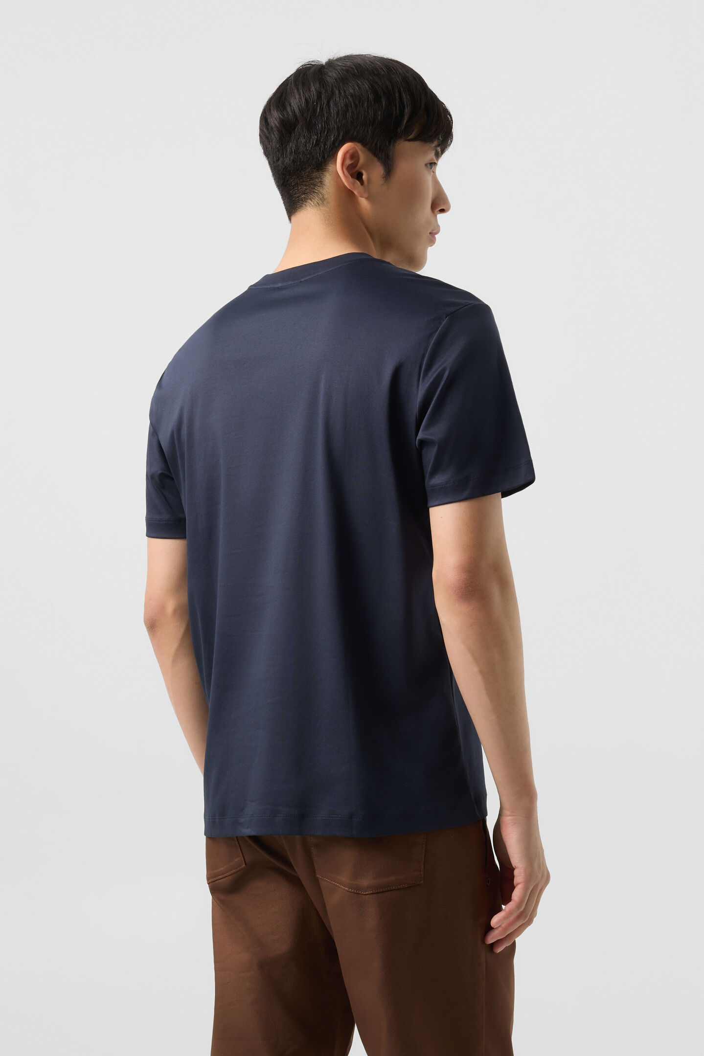 Cotton T-shirt Lukas Navy blue