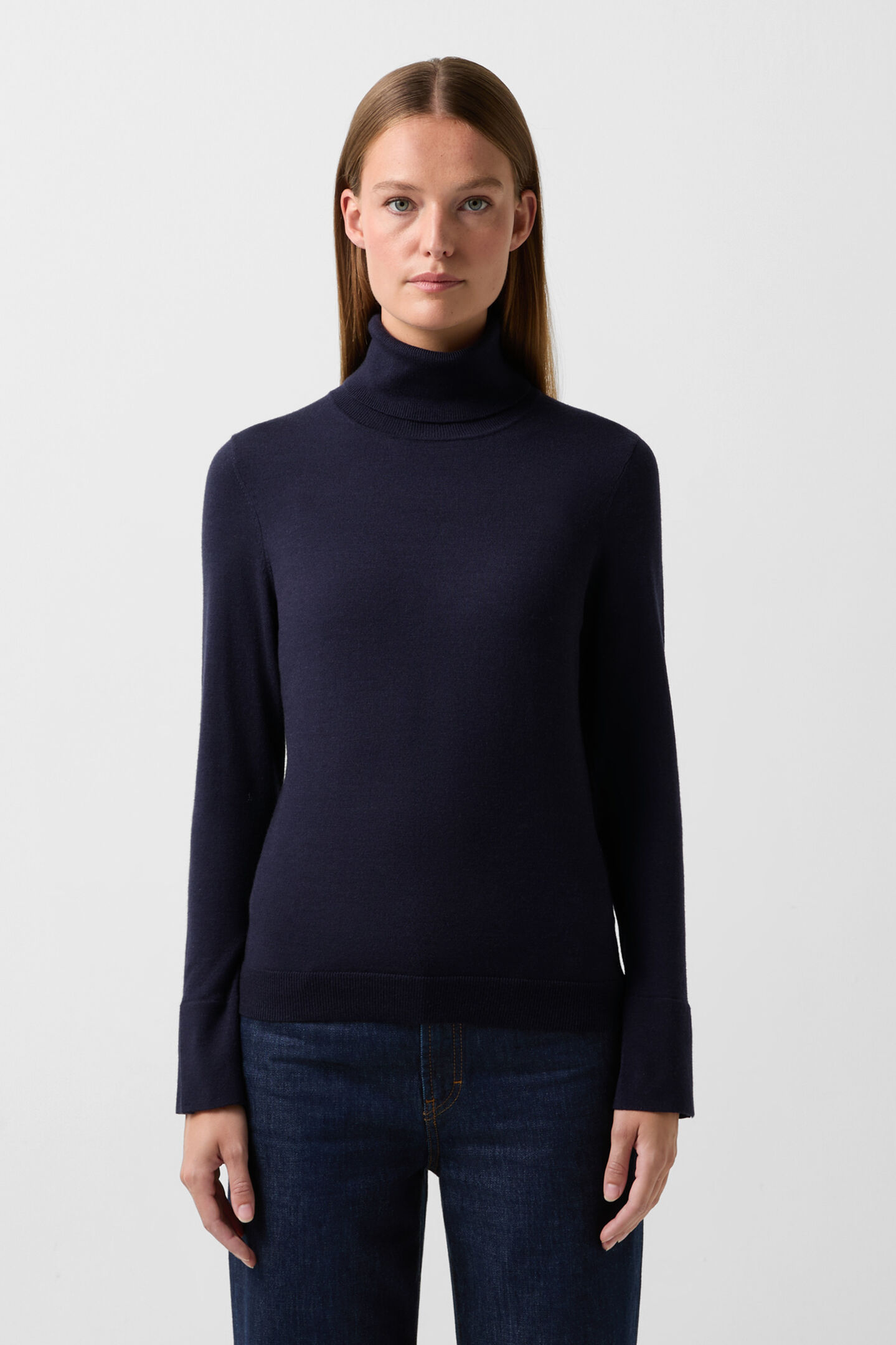 Rollkragenpullover Vinny Navy-Blau