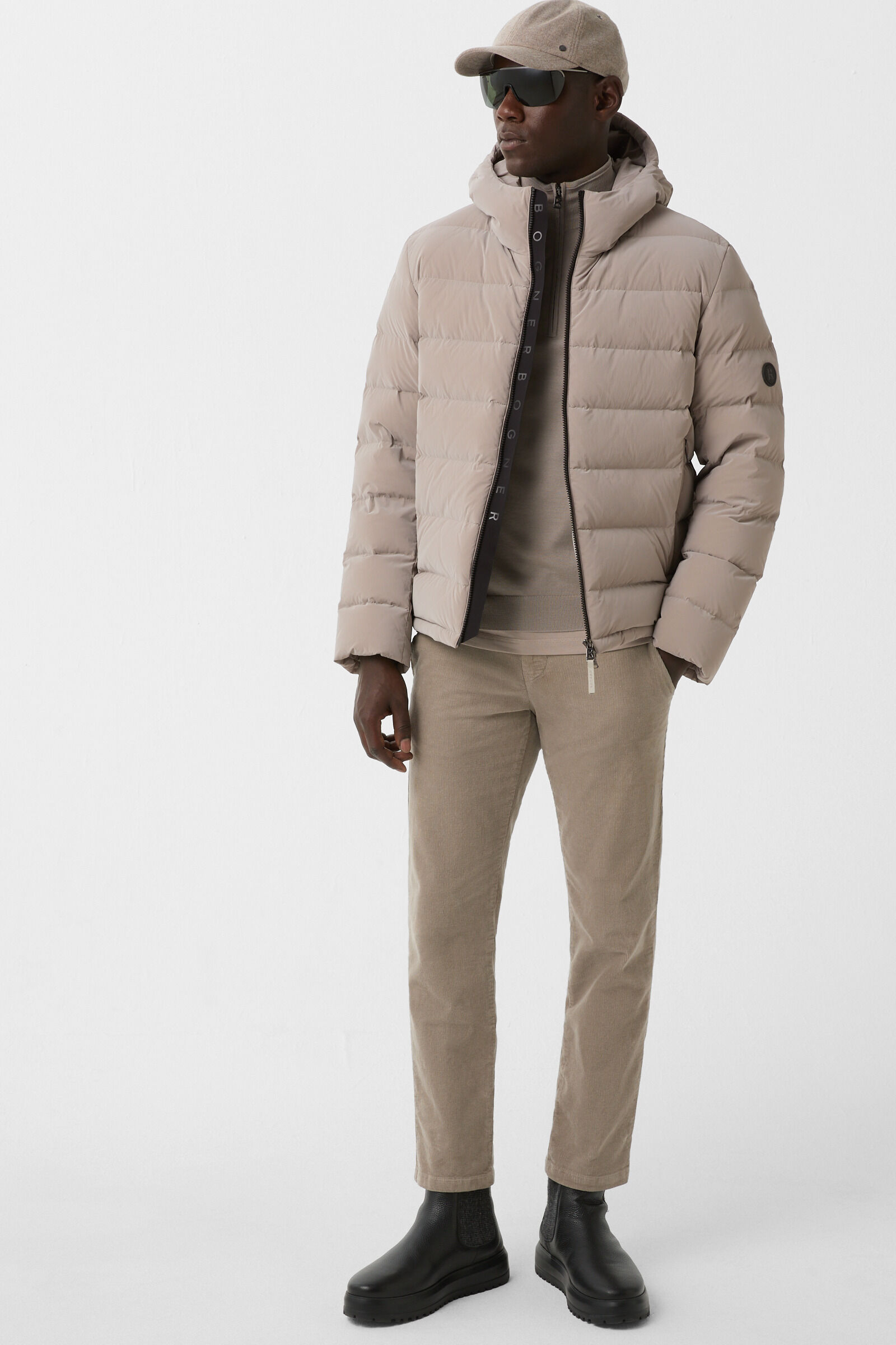 Hugh down jacket Greige