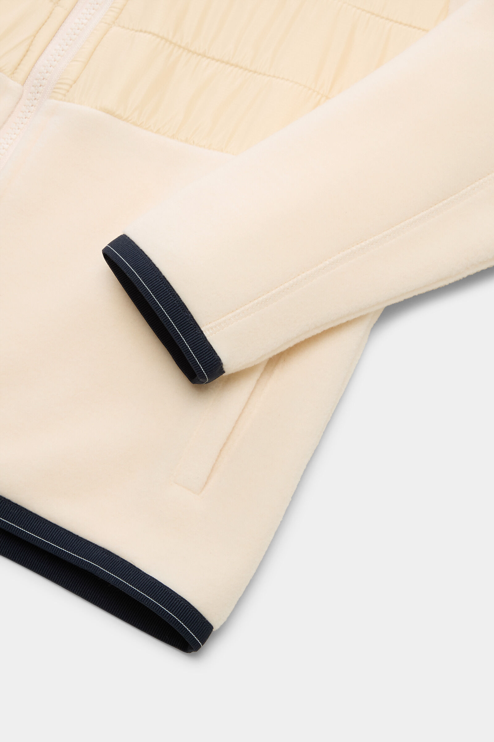 Kids Midlayer-Hybrid-Jacke Anton Creme