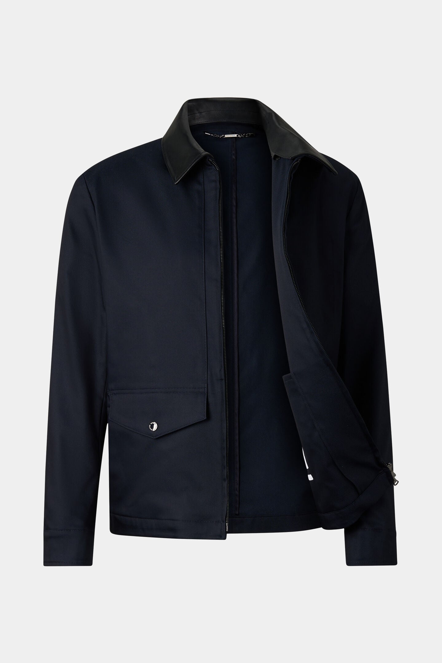 Twill-Jacke Mirco Navy-Blau