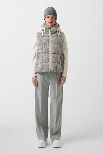Falka down vest Black/cream Falka down vest Black/cream
