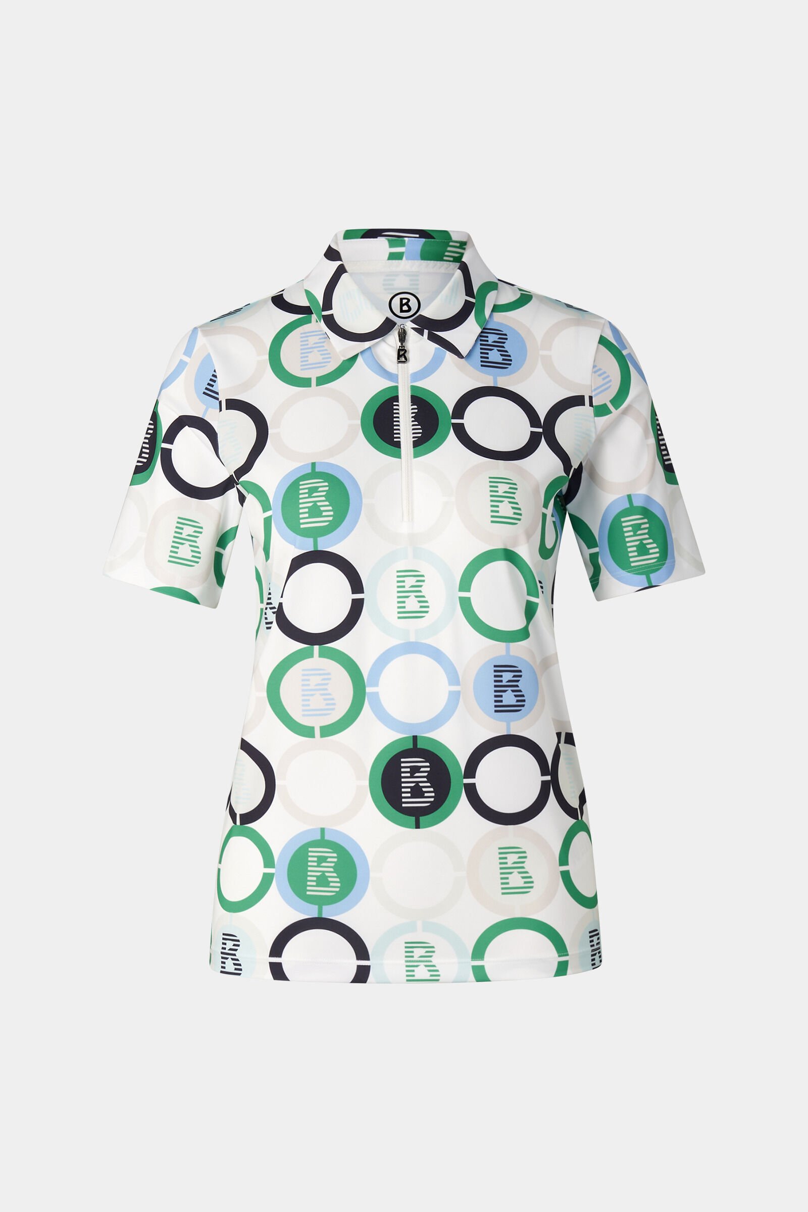 Taya functional short-sleeved top Green/blue/off-white