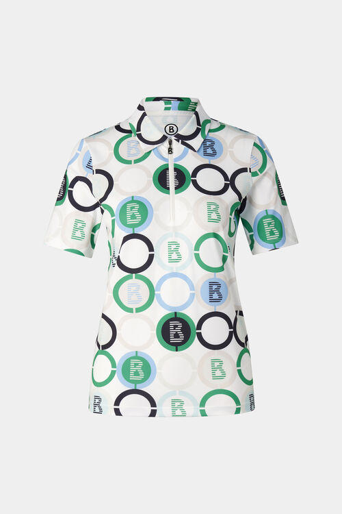 Taya functional short-sleeved top Green/blue/off-white