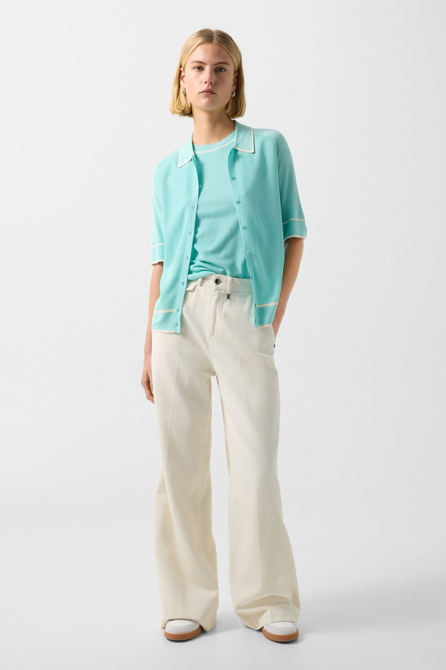 Rica wide fit jeans Cream