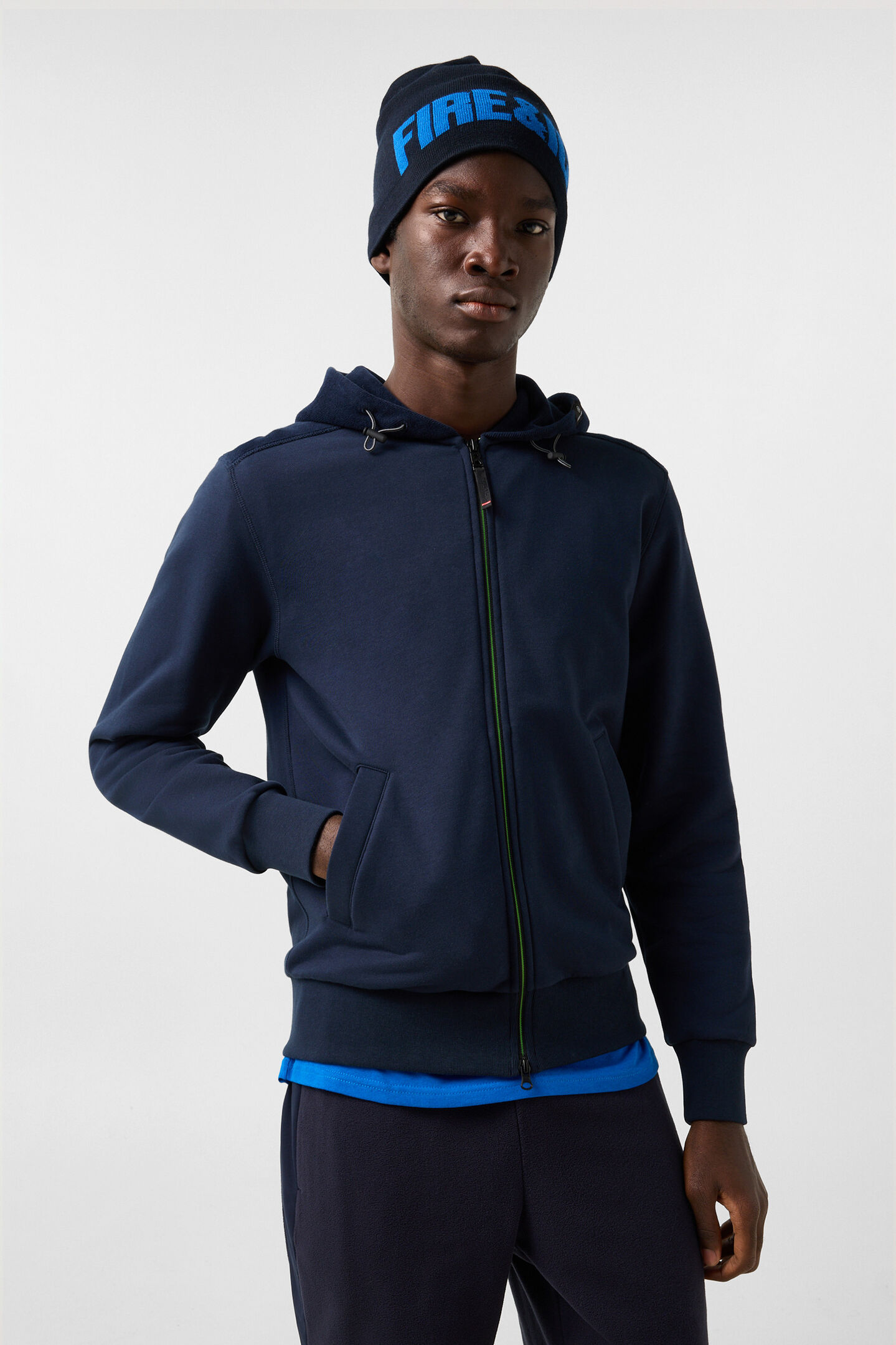 Kano Cotton Jersey Jacket Navy