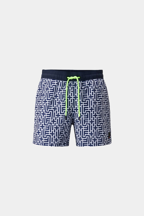 Short de bain Nelson bleu foncé/blanc Short de bain Nelson bleu foncé/blanc