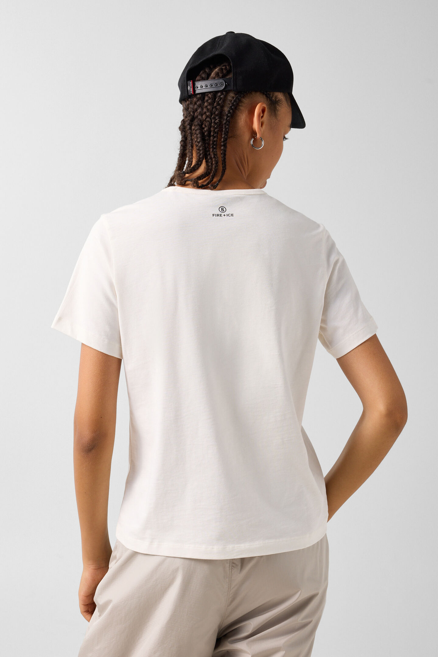 Baumwoll-T-Shirt Zyssa Off-White