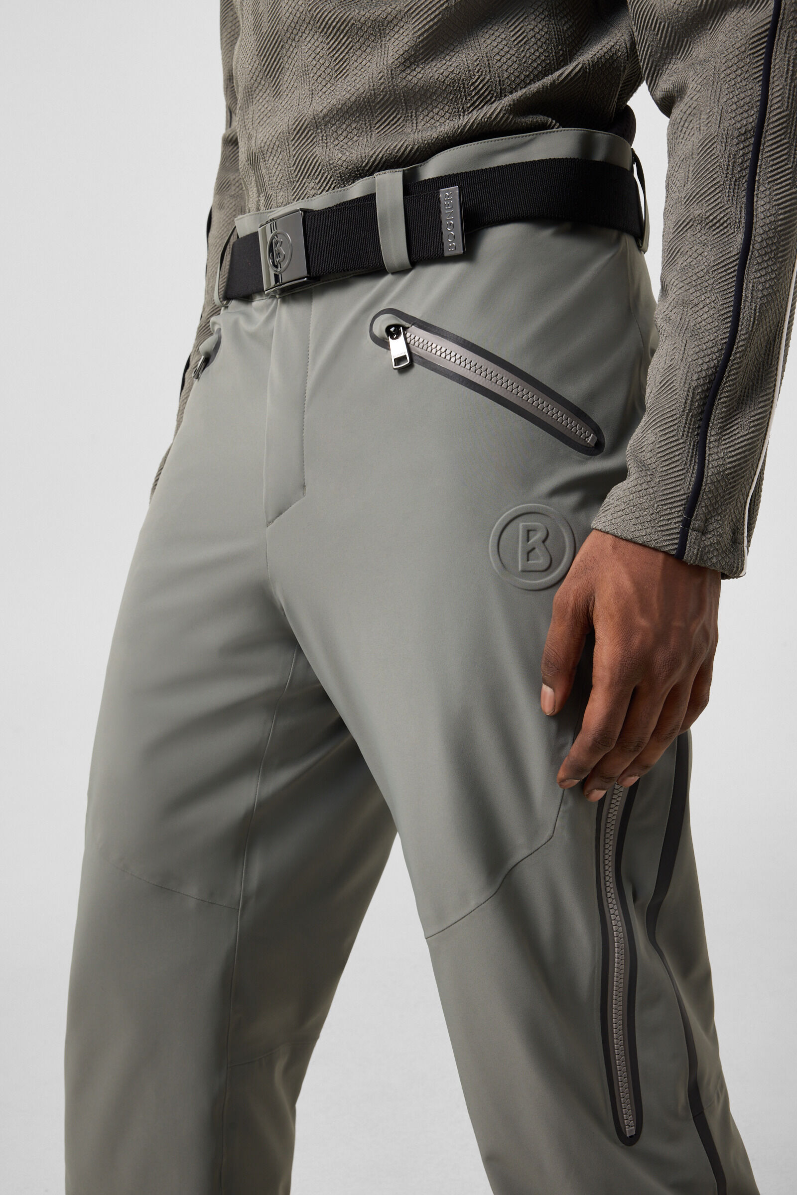Tim's ski trousers Grey/Olive