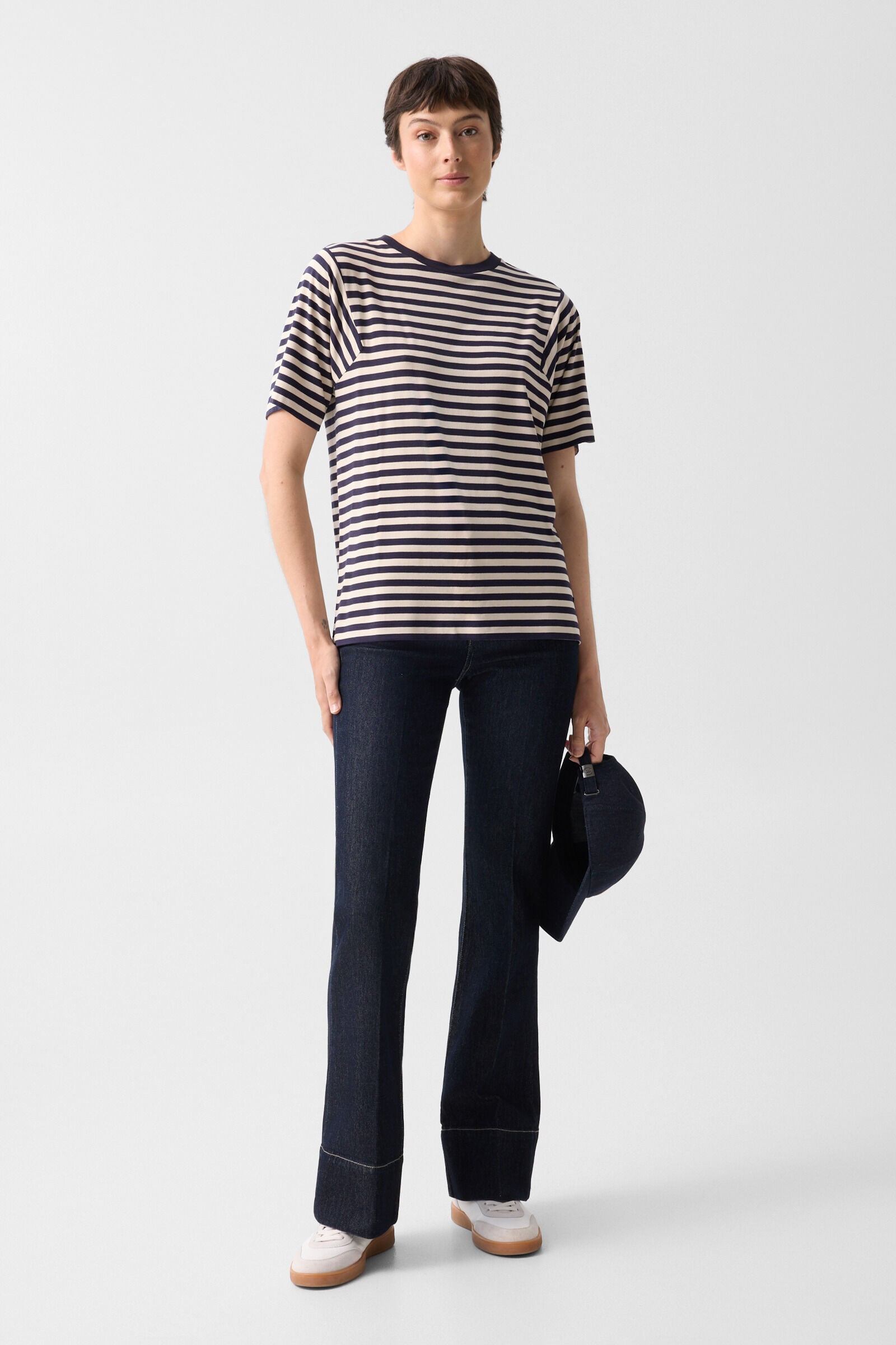 T-shirt Raya Navy blue/sand