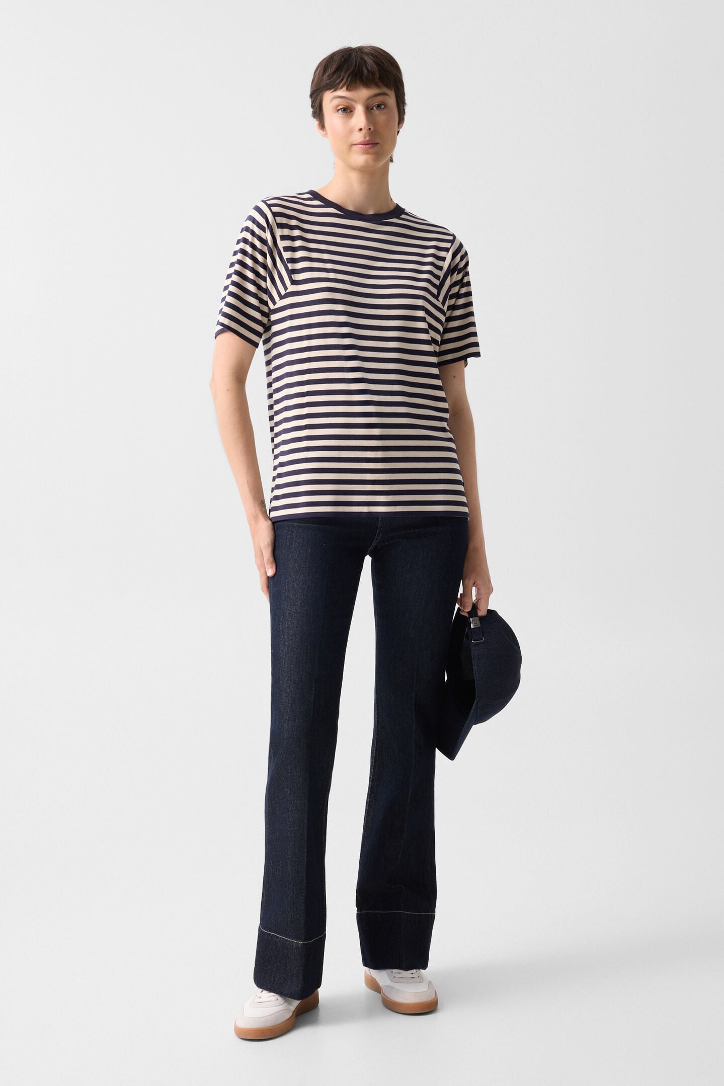 T-shirt Raya Navy blue/sand