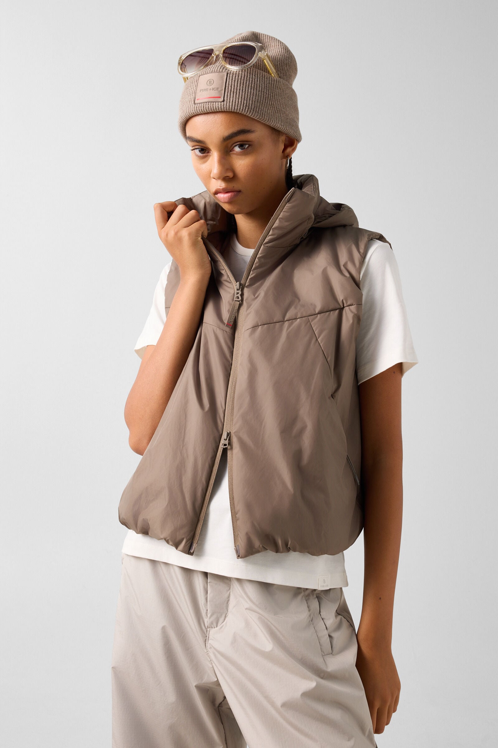Bonny quilted waistcoat Taupe