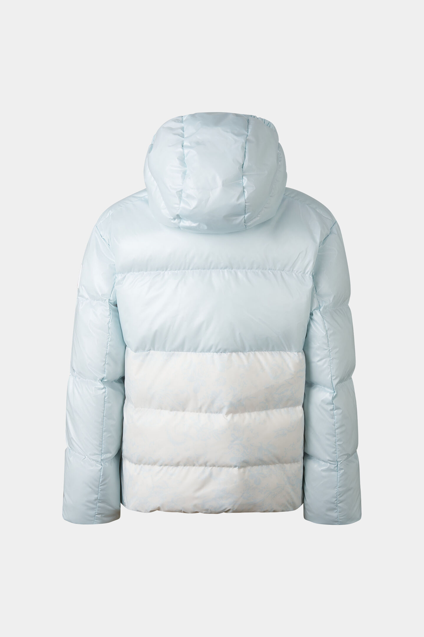 Kids down ski jacket Franzi Light blue/white