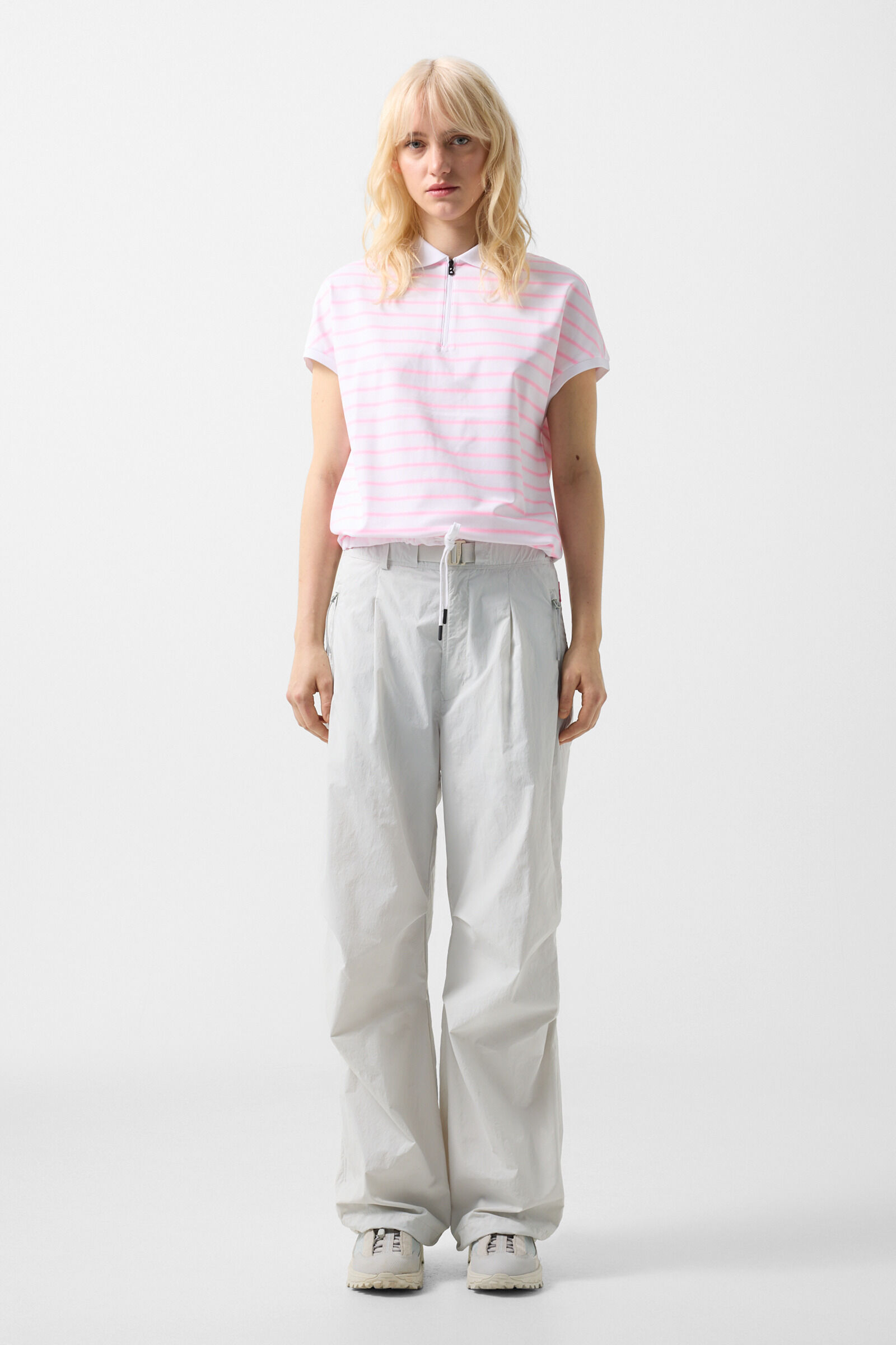 Polo Gaja rose/blanc