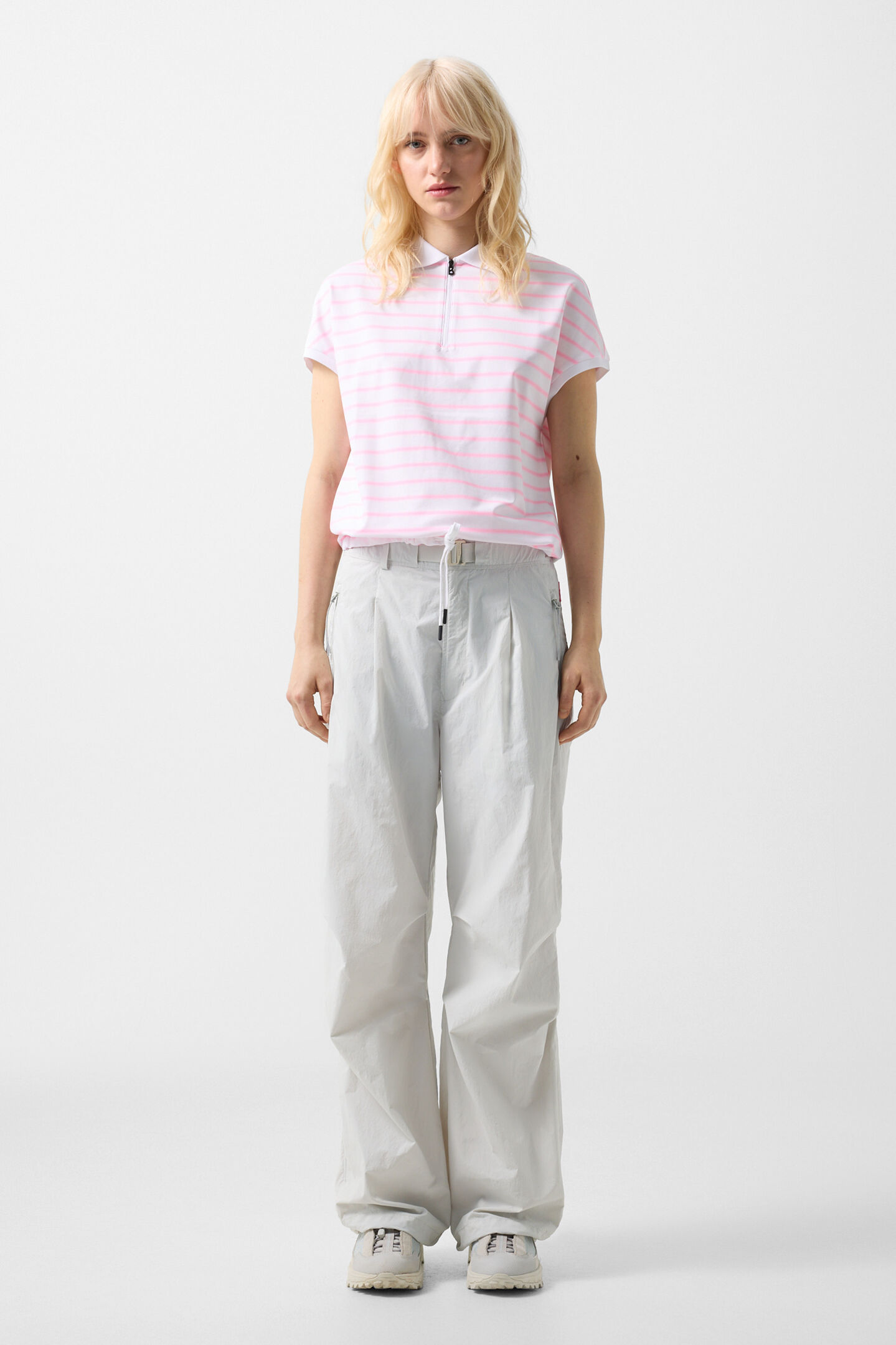 Polo Gaja rose/blanc