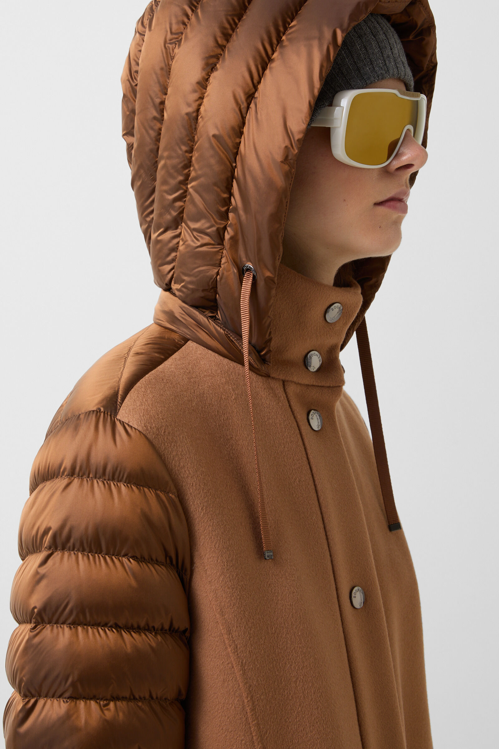 Isy woollen down coat Hazel