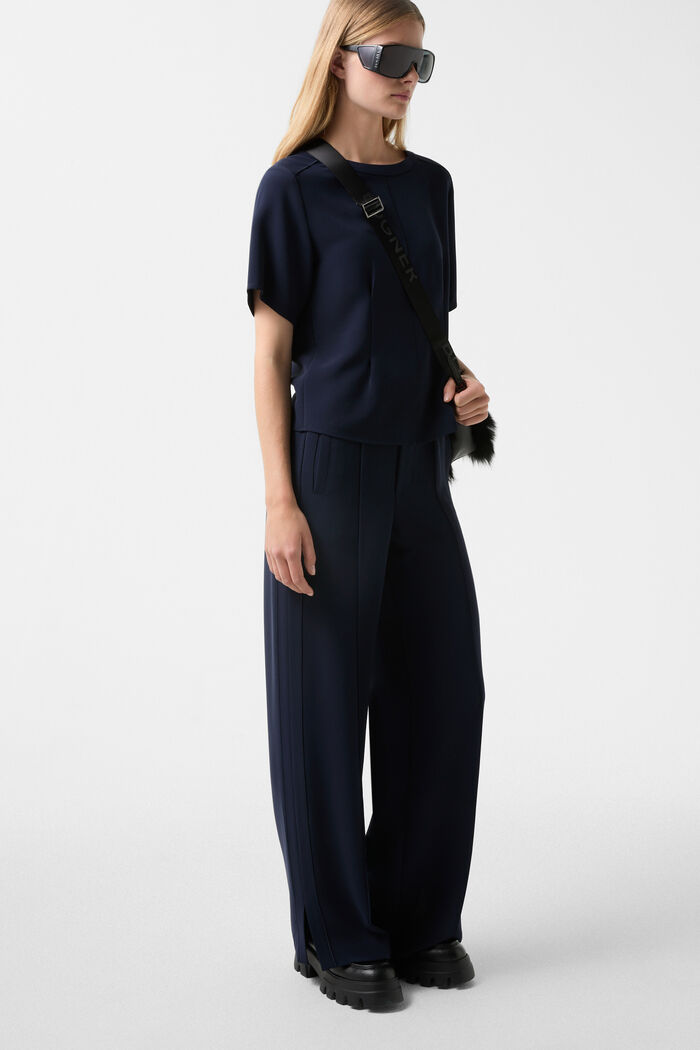 T-shirt en crêpe Scarlet Bleu marine T-shirt en crêpe Scarlet Bleu marine