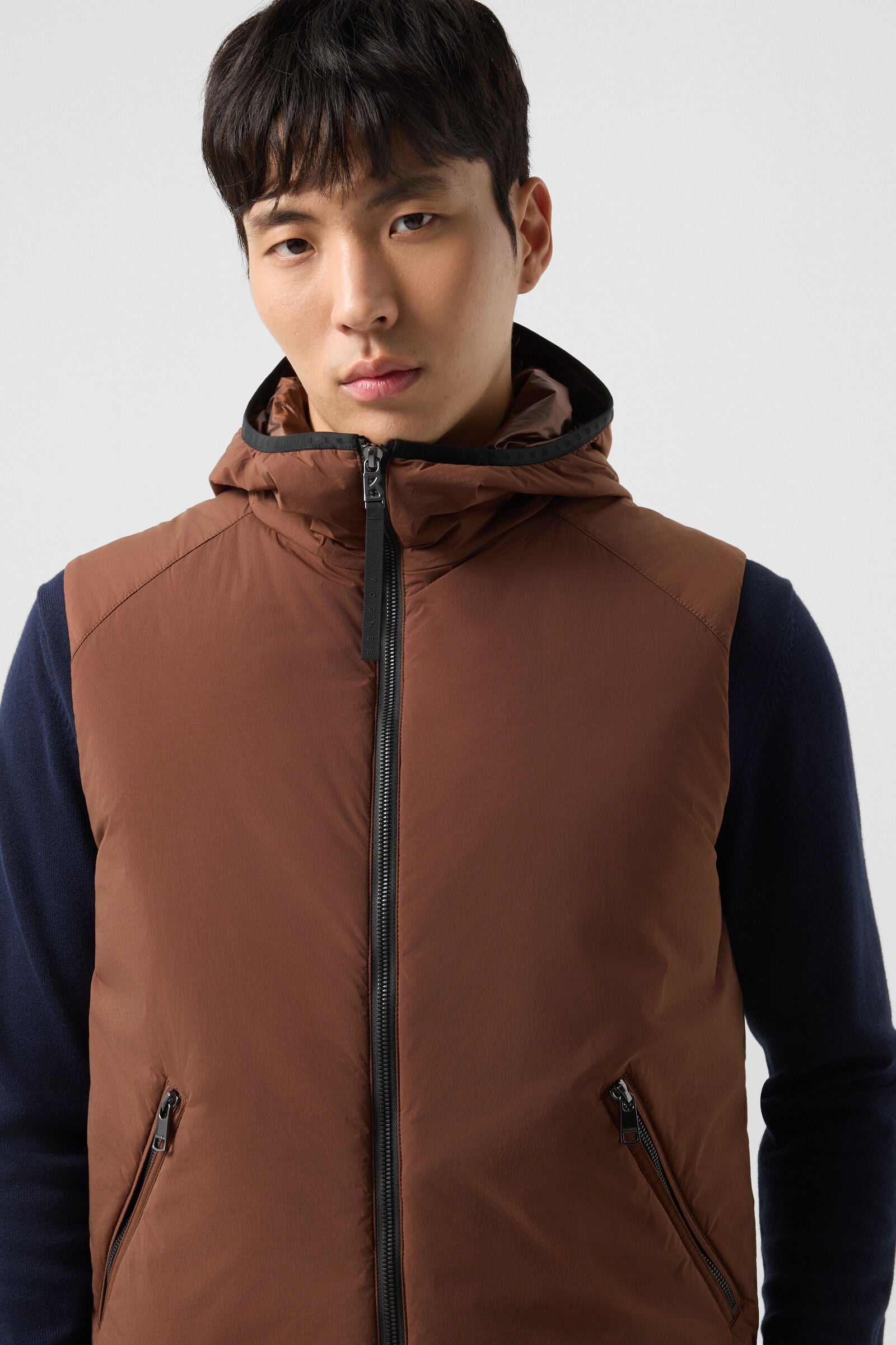 Clion lightweight down vest Brown