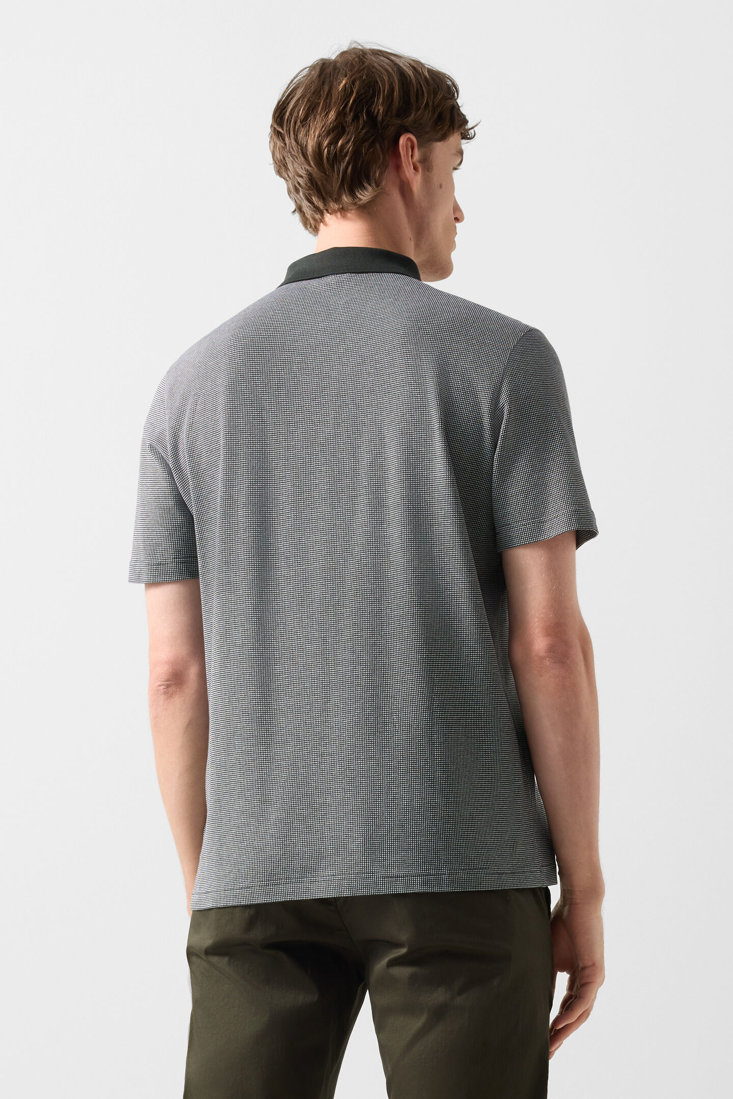 Wynn polo shirt Olive green/white