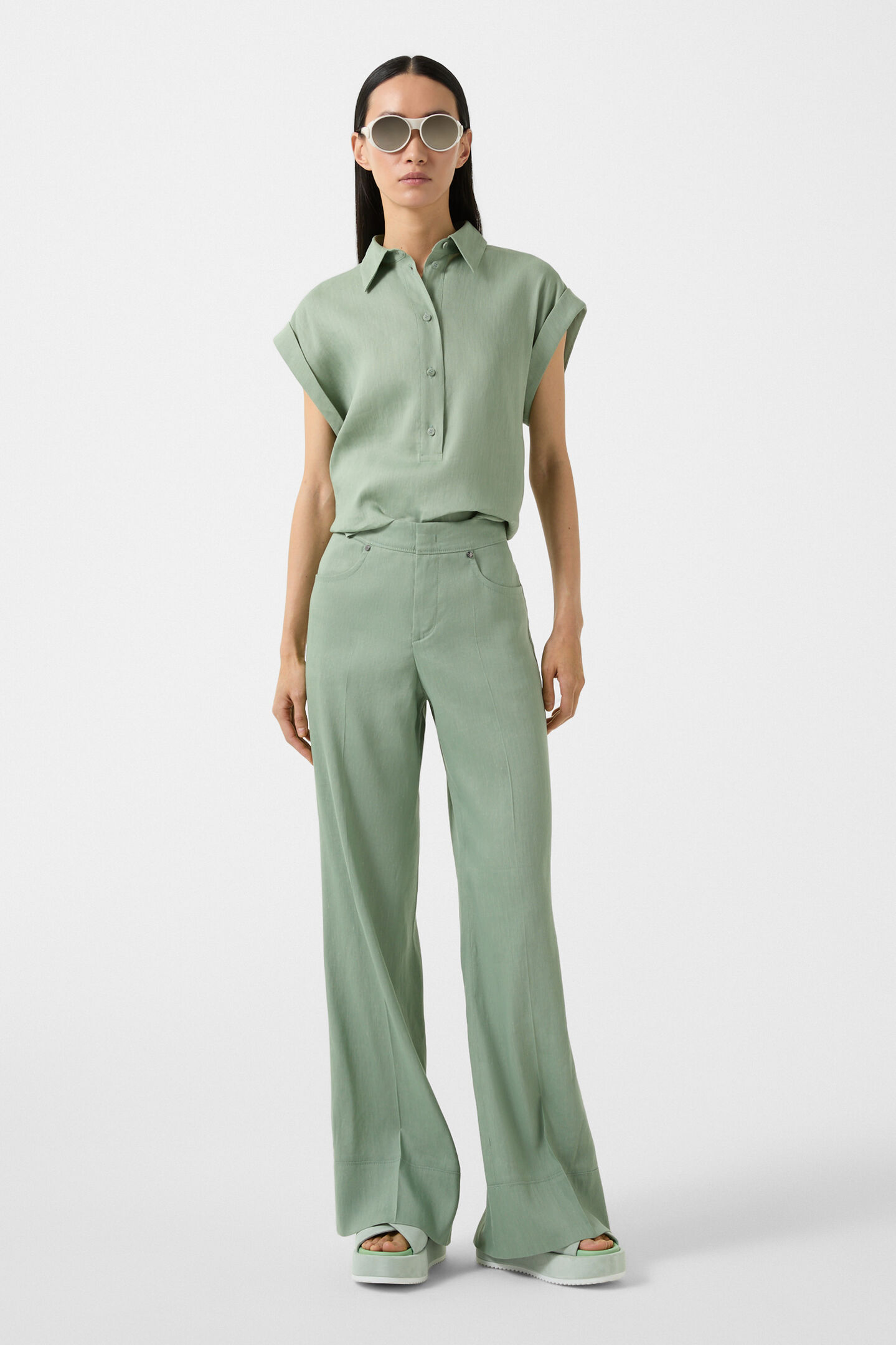 Marlenehose Rayen Eukalyptus