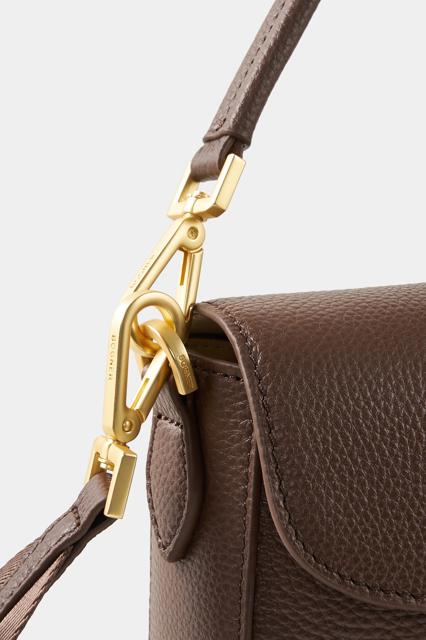 Pontresina Neve Nera shoulder bag Chocolate