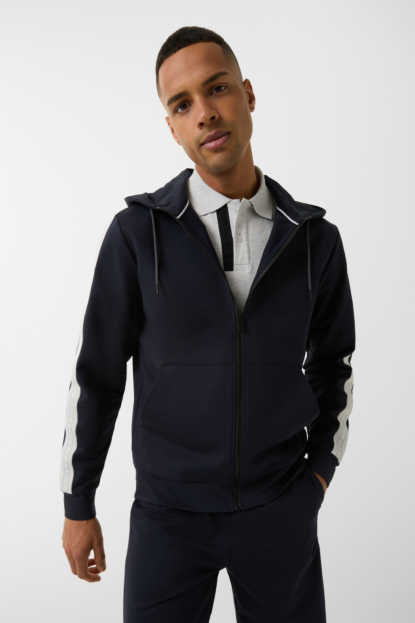 Uday jersey jacket Dark blue