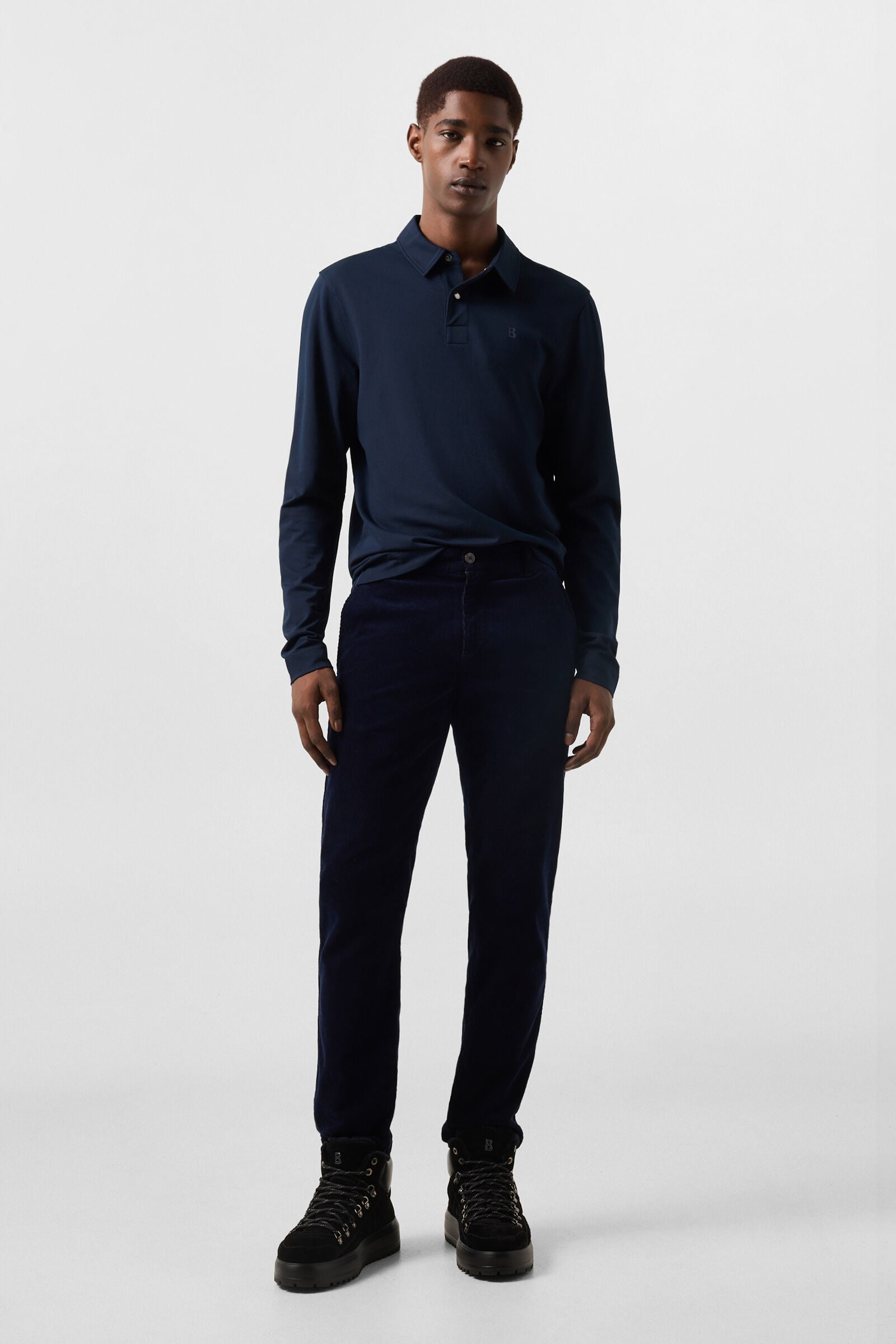 Timon polo long-sleeved top Navy