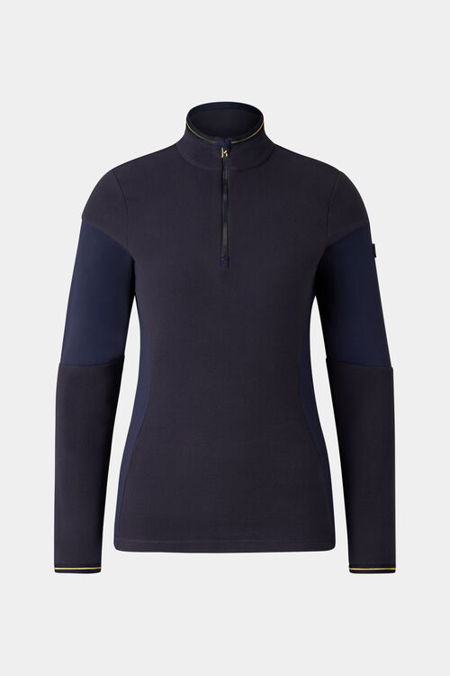 Fleece-Shirt Becky Navy-Blau