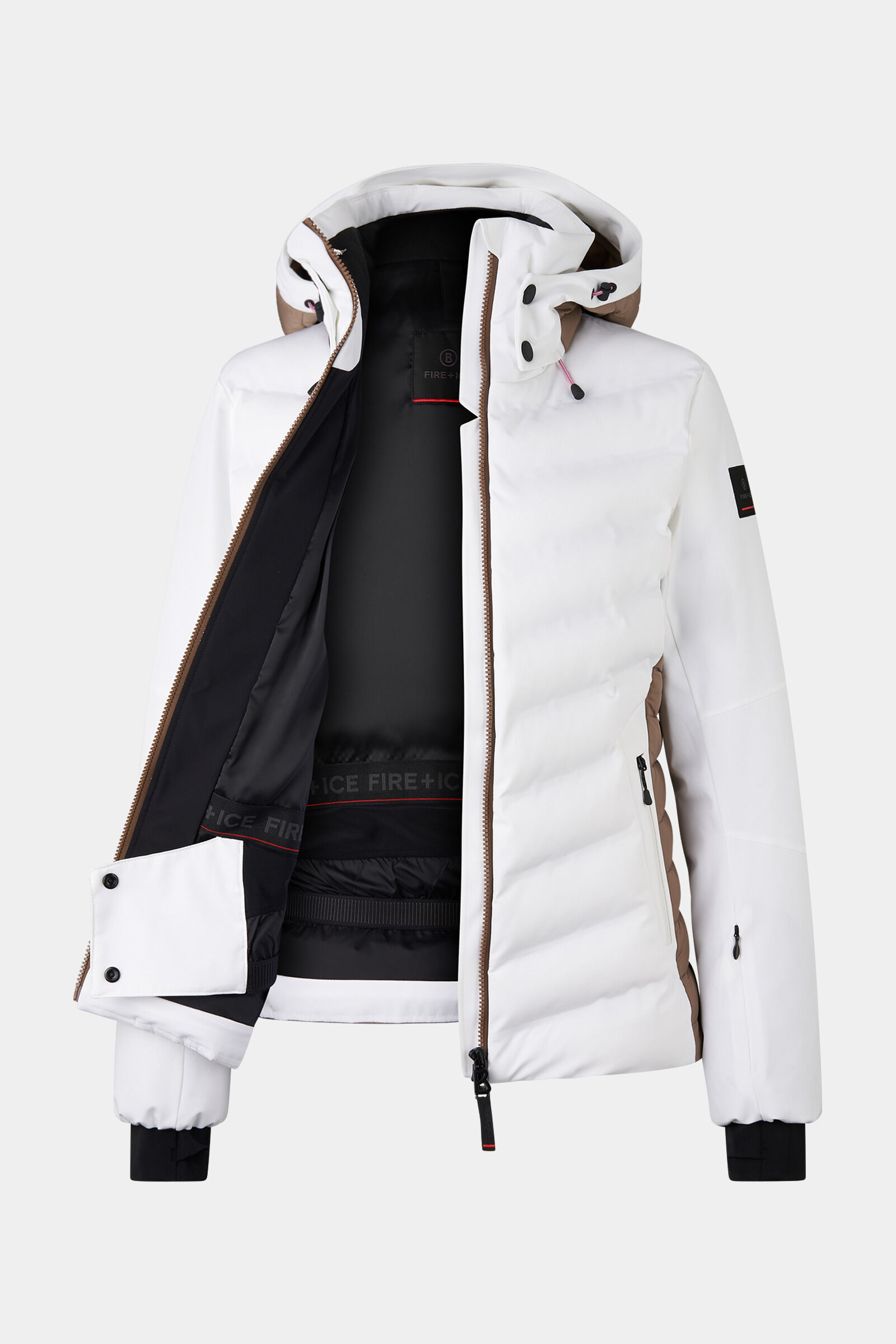 Janka ski jacket White/brown