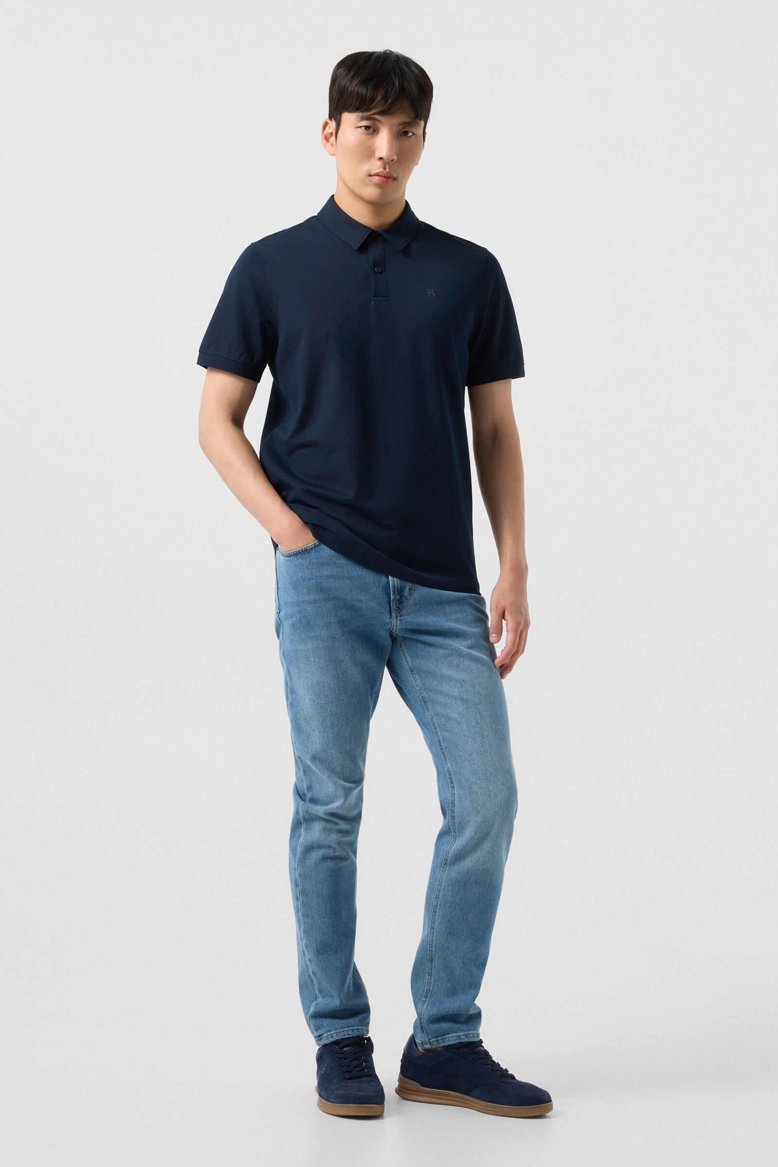 Timo polo shirt Navy blue