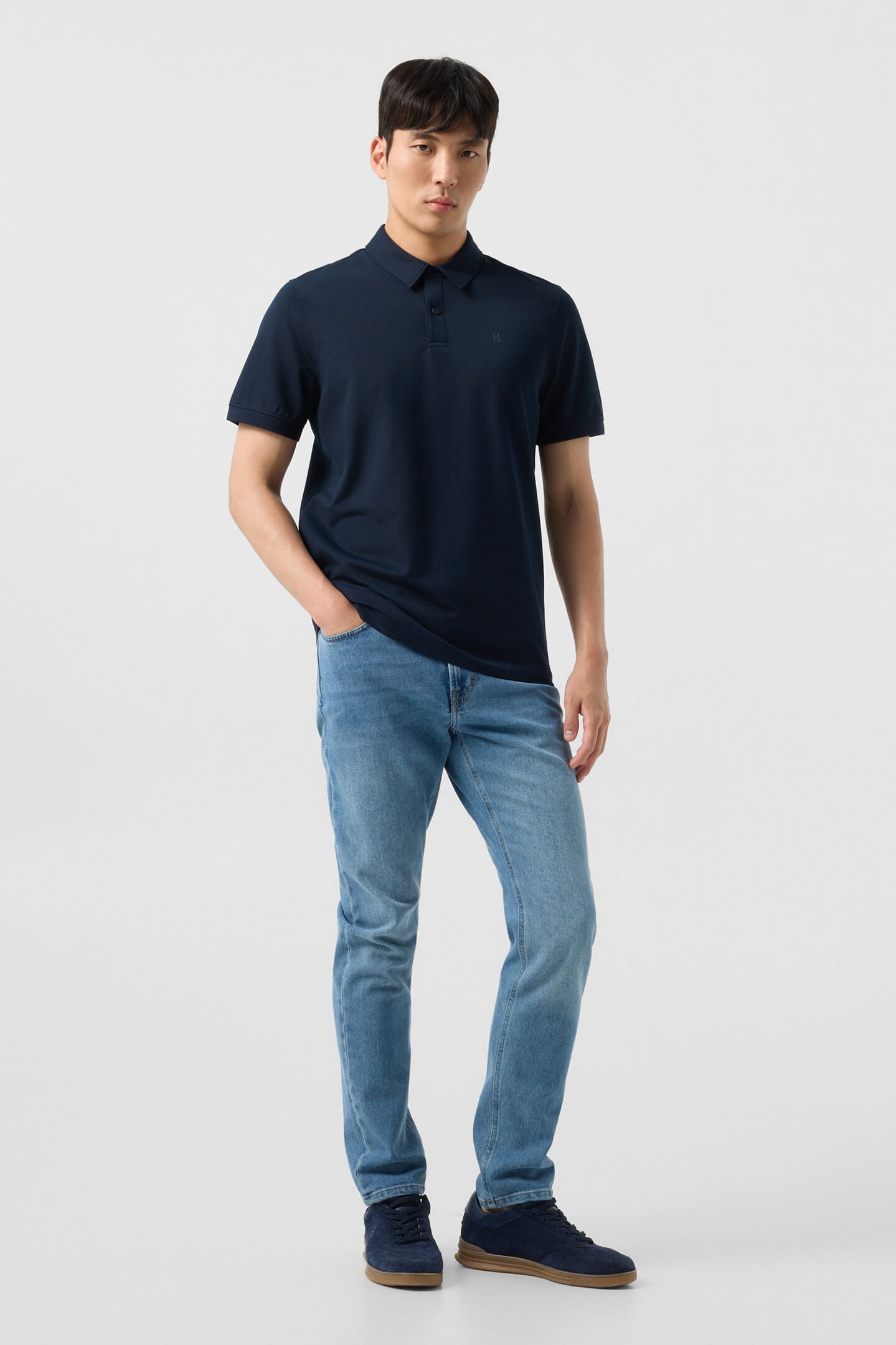 Timo polo shirt Navy blue