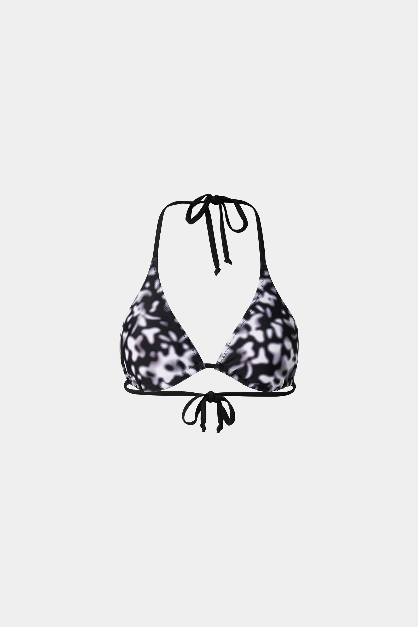 Top bikini triangle Gaby noir/blanc